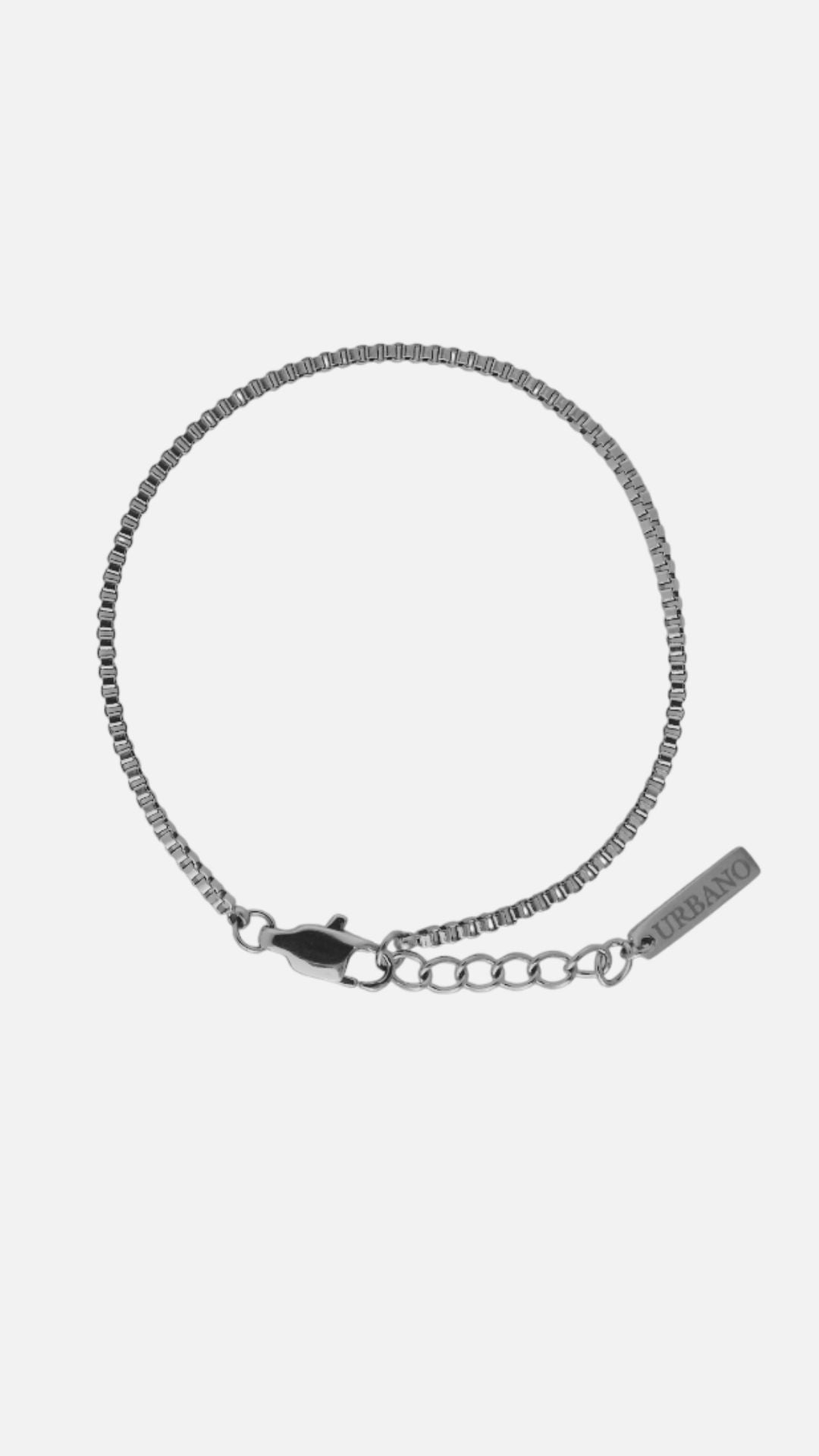 BOX CHAIN BRACELET - SILVER