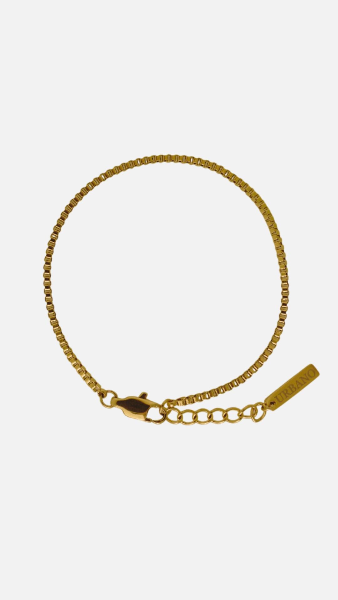 BOX CHAIN BRACELET - GOLD