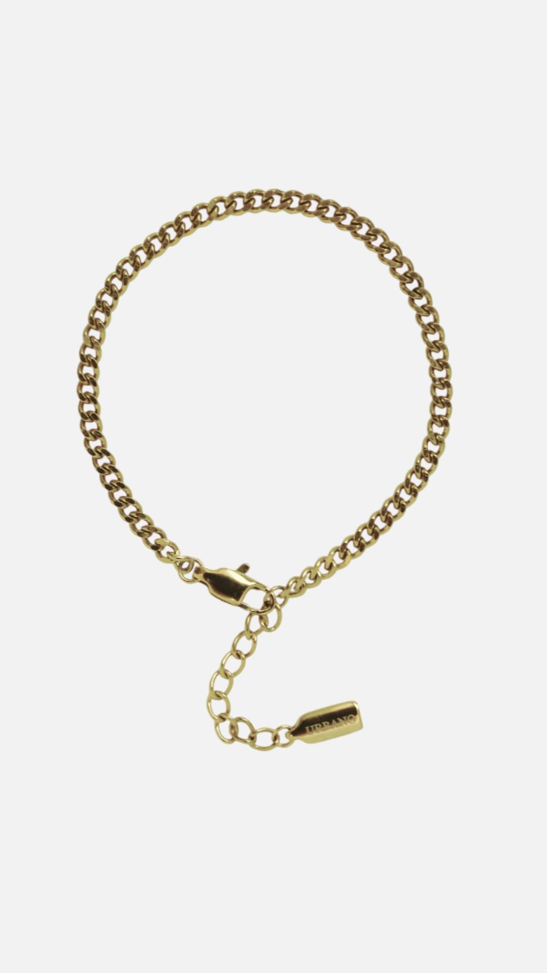CUBAN CHAIN BRACELET (3MM) - GOLD
