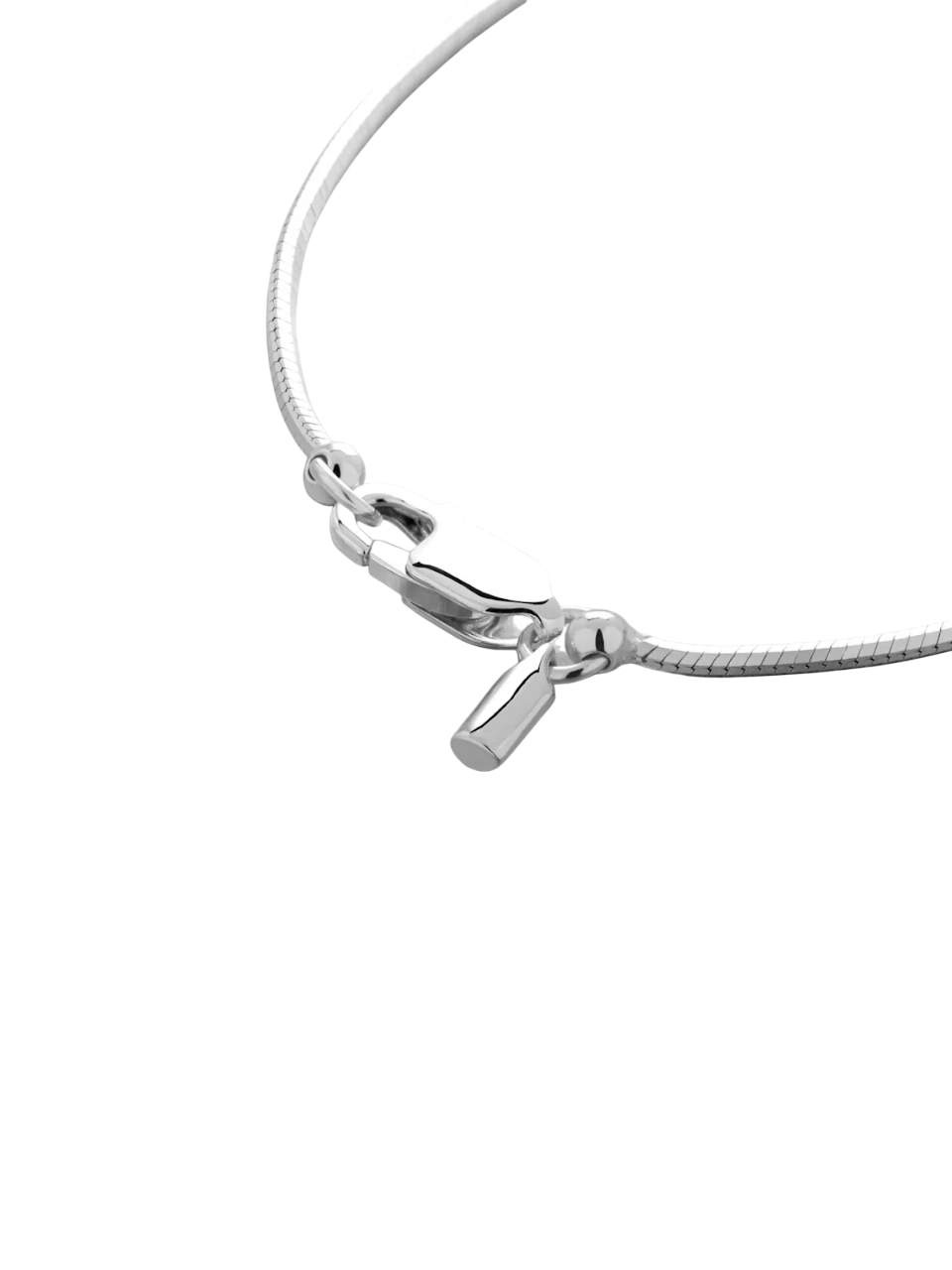 OCTAGONAL CHAIN NECKLACE - SILVER