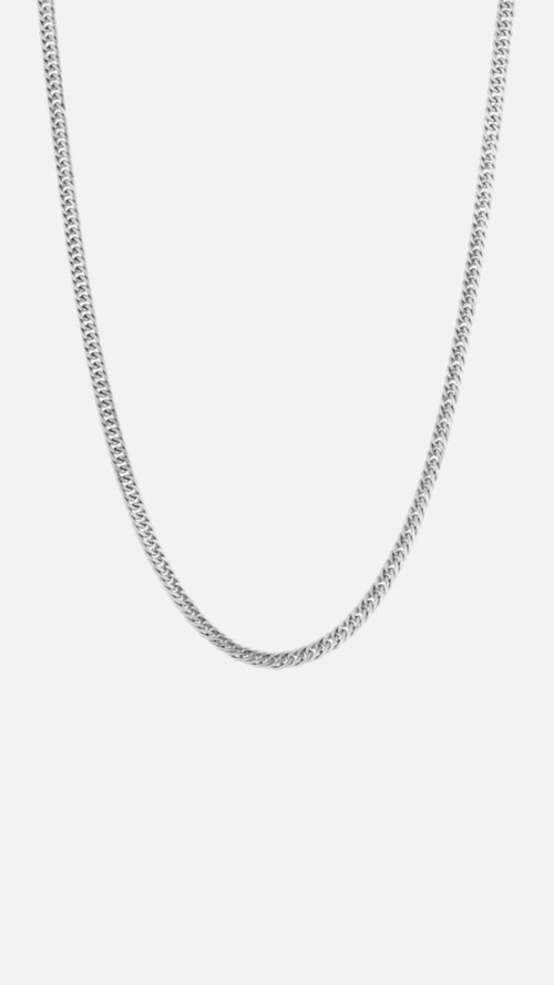 CUBAN NECKLACE (3MM) - SILVER