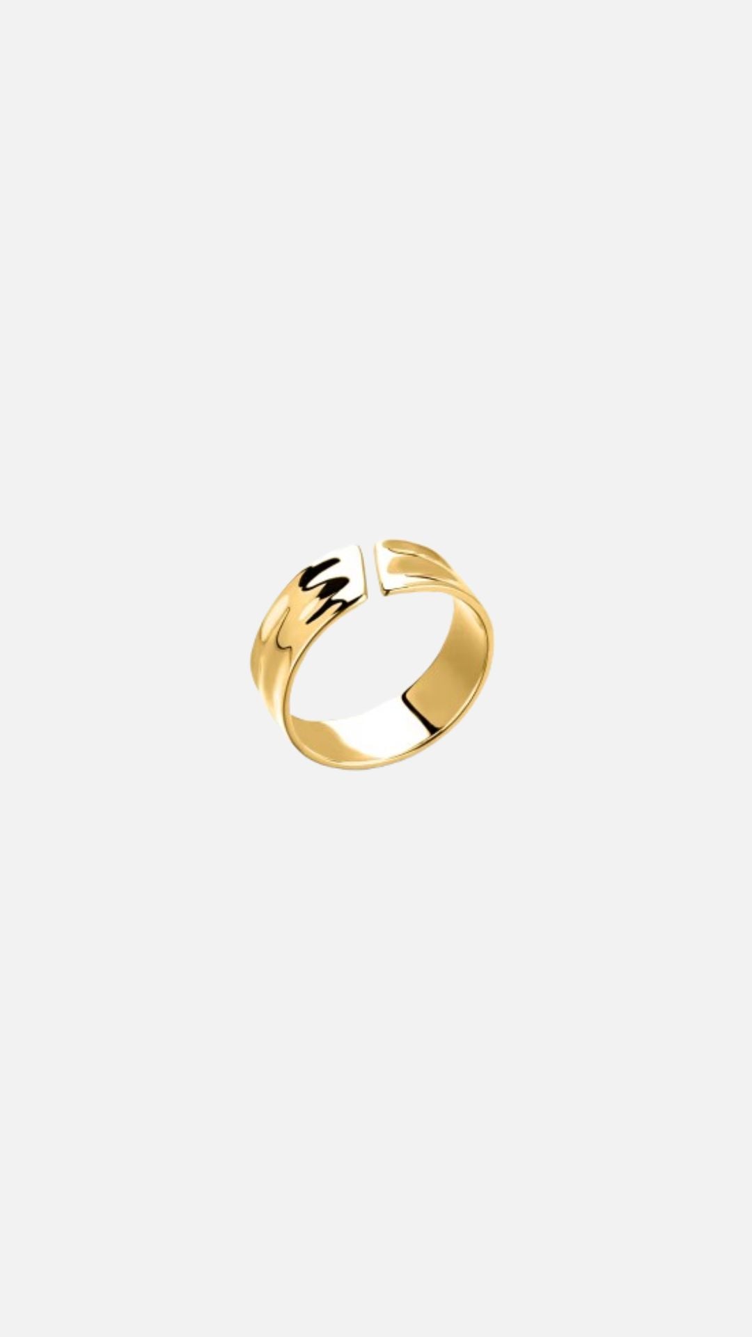 WAVE UNISIZE RING - GOLD
