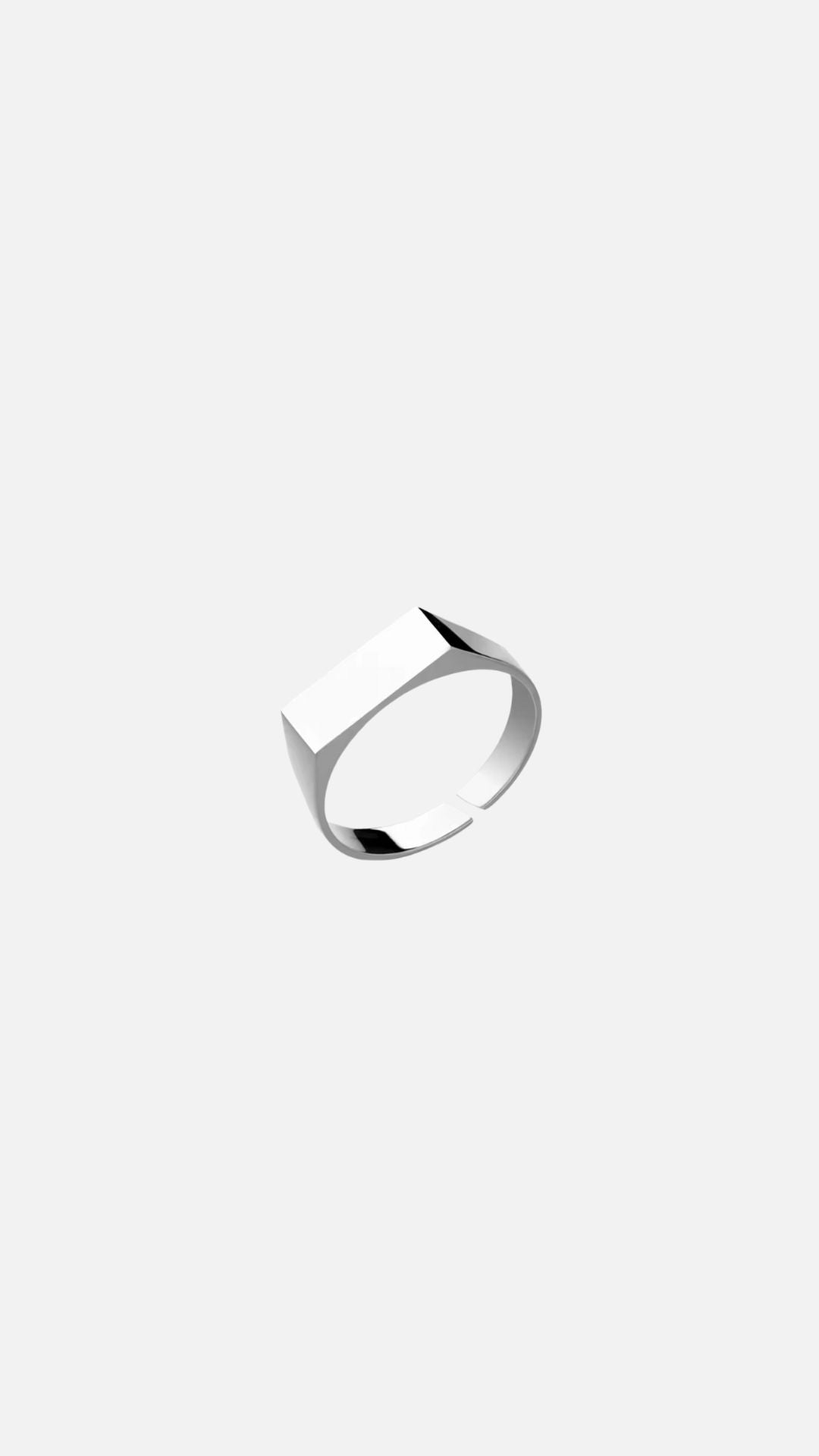 ACED UNISIZE RING - SILVER