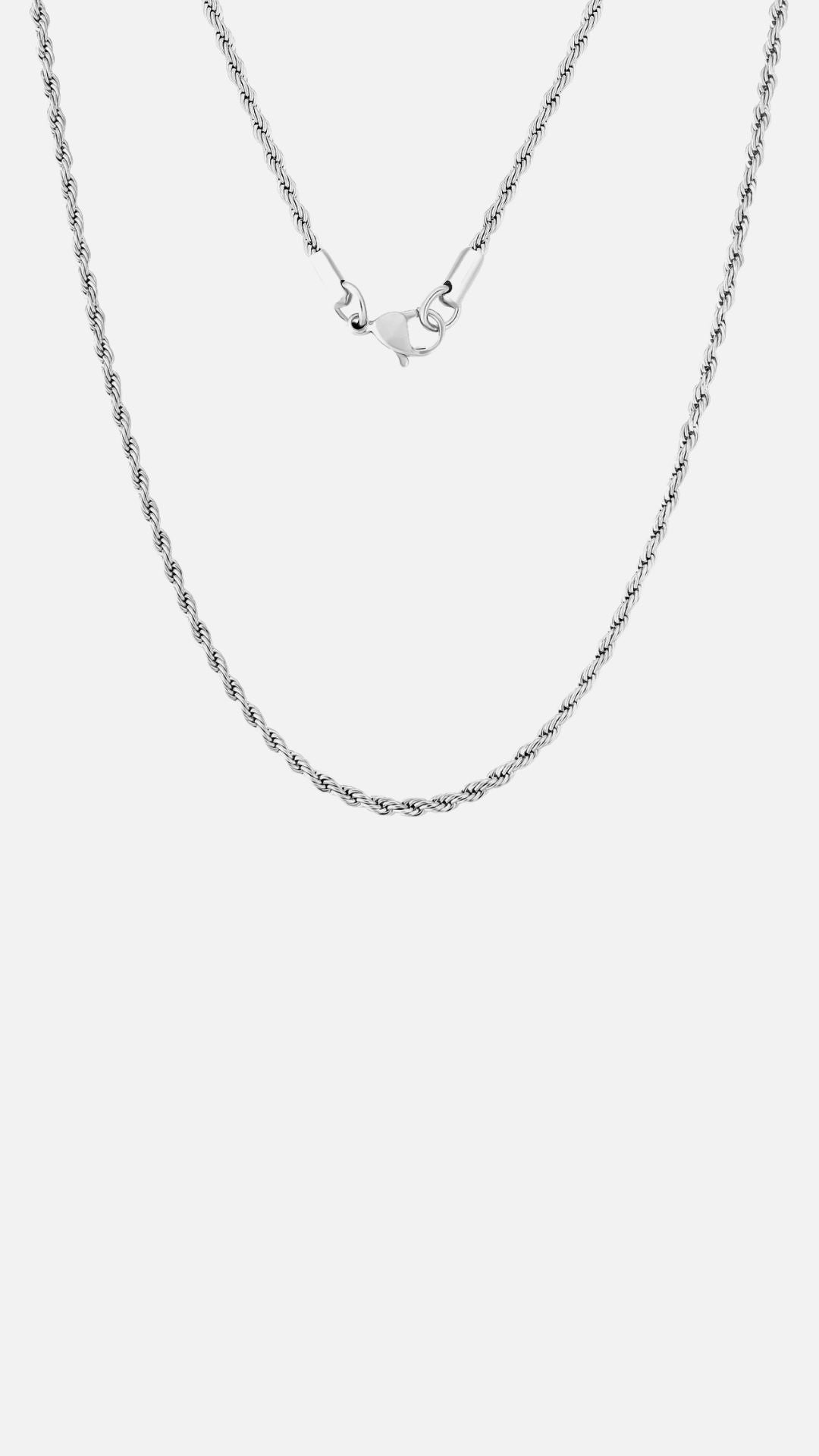 ROPE NECKLACE - SILVER