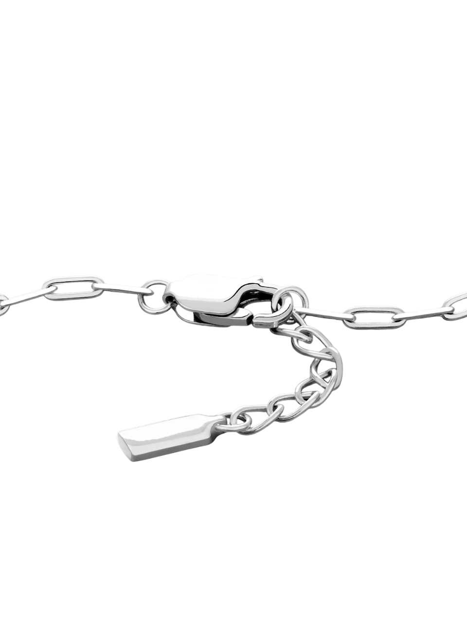 PAPERCLIP CHAIN BRACELET - SILVER