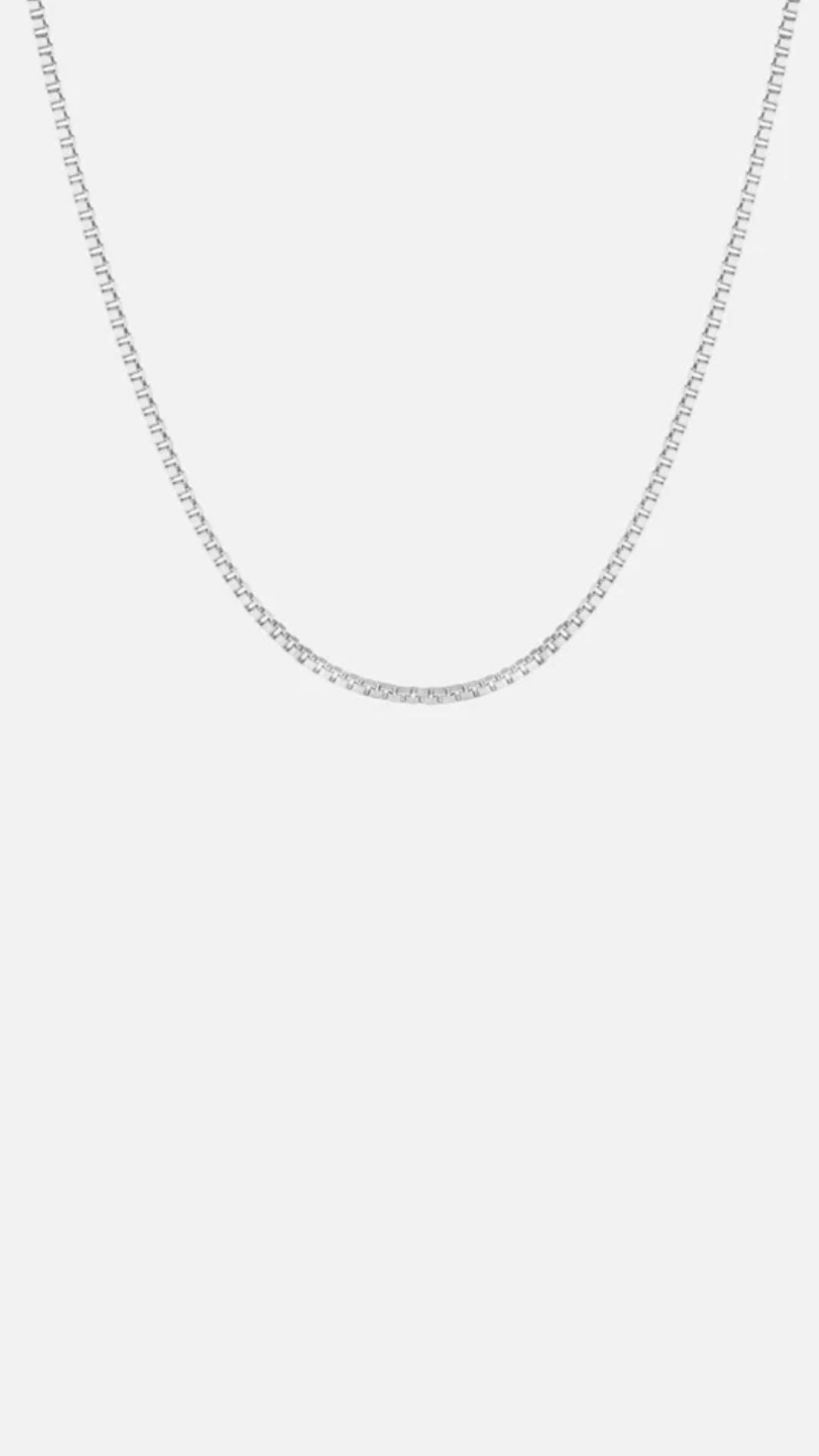 BOX CHAIN NECKLACE - SILVER