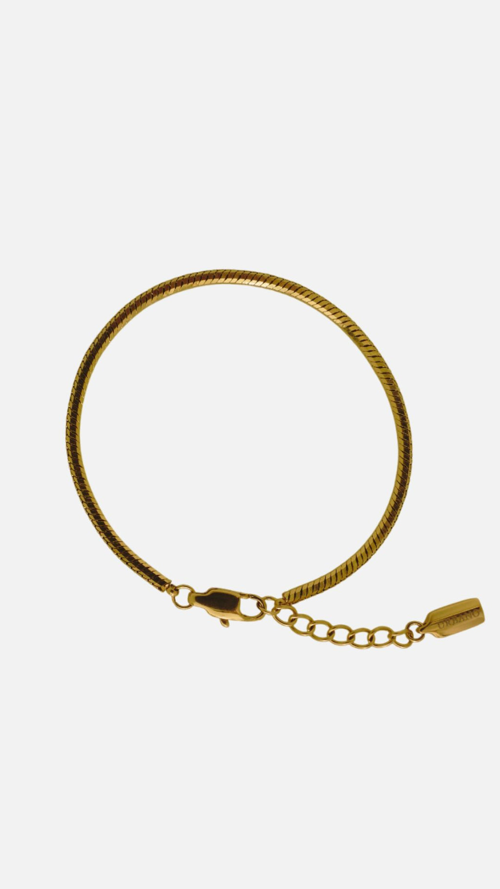 OCTAGONAL CHAIN BRACELET - GOLD