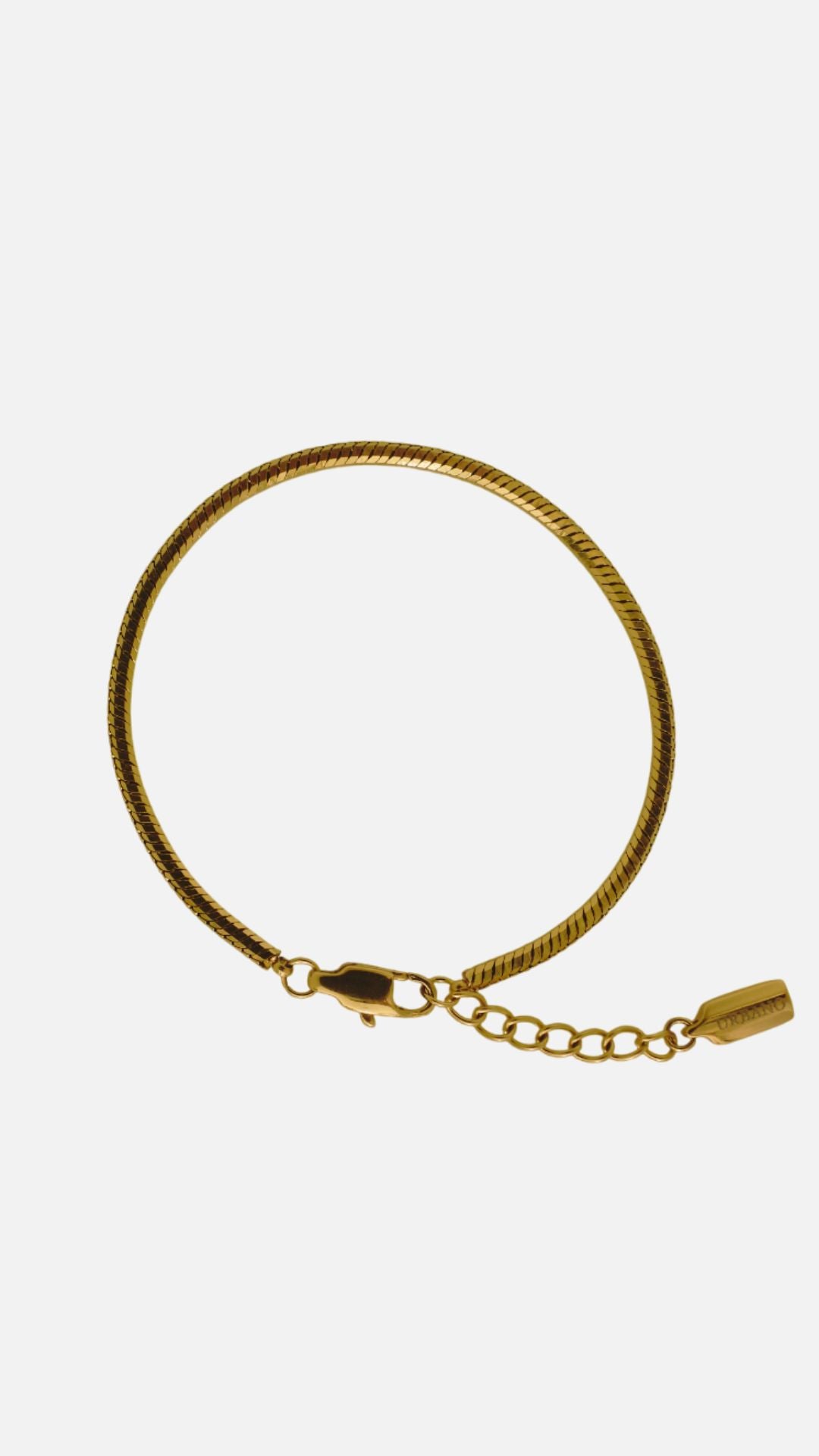 OCTAGONAL CHAIN BRACELET - GOLD