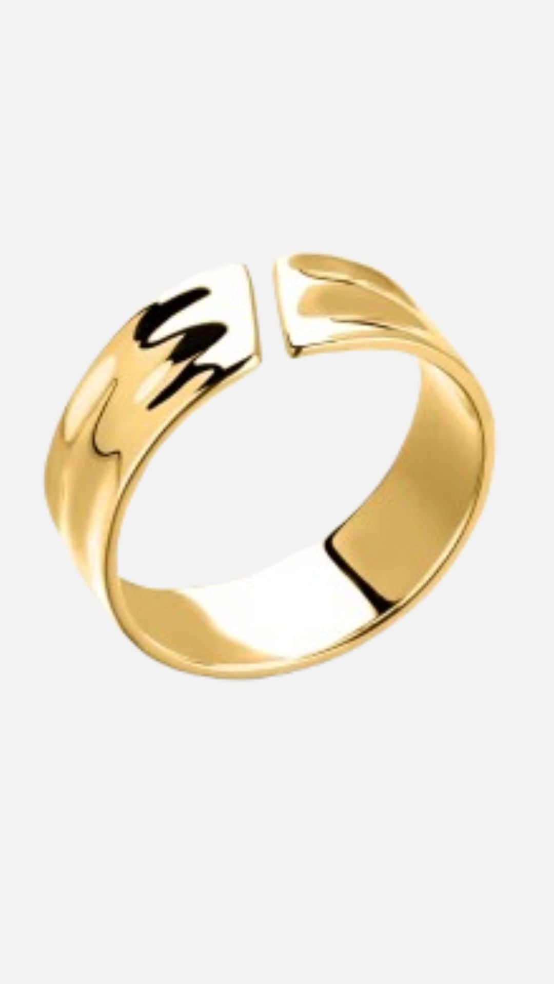 WAVE UNISIZE RING - GOLD