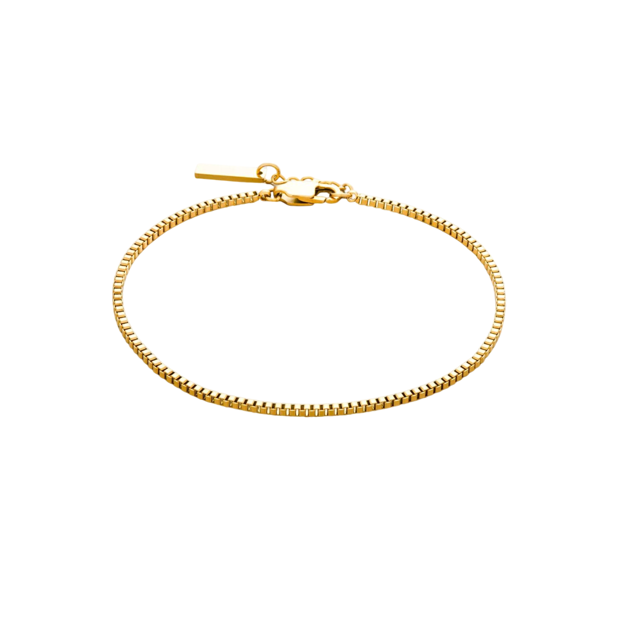 BOX CHAIN BRACELET - GOLD
