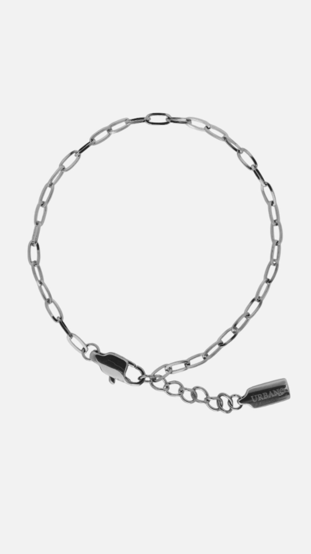 PAPERCLIP CHAIN BRACELET - SILVER