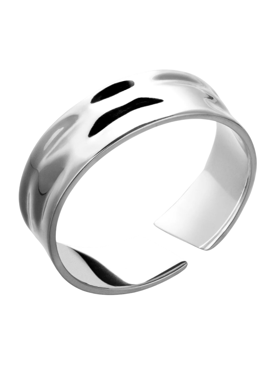WAVE UNISIZE RING - SILVER