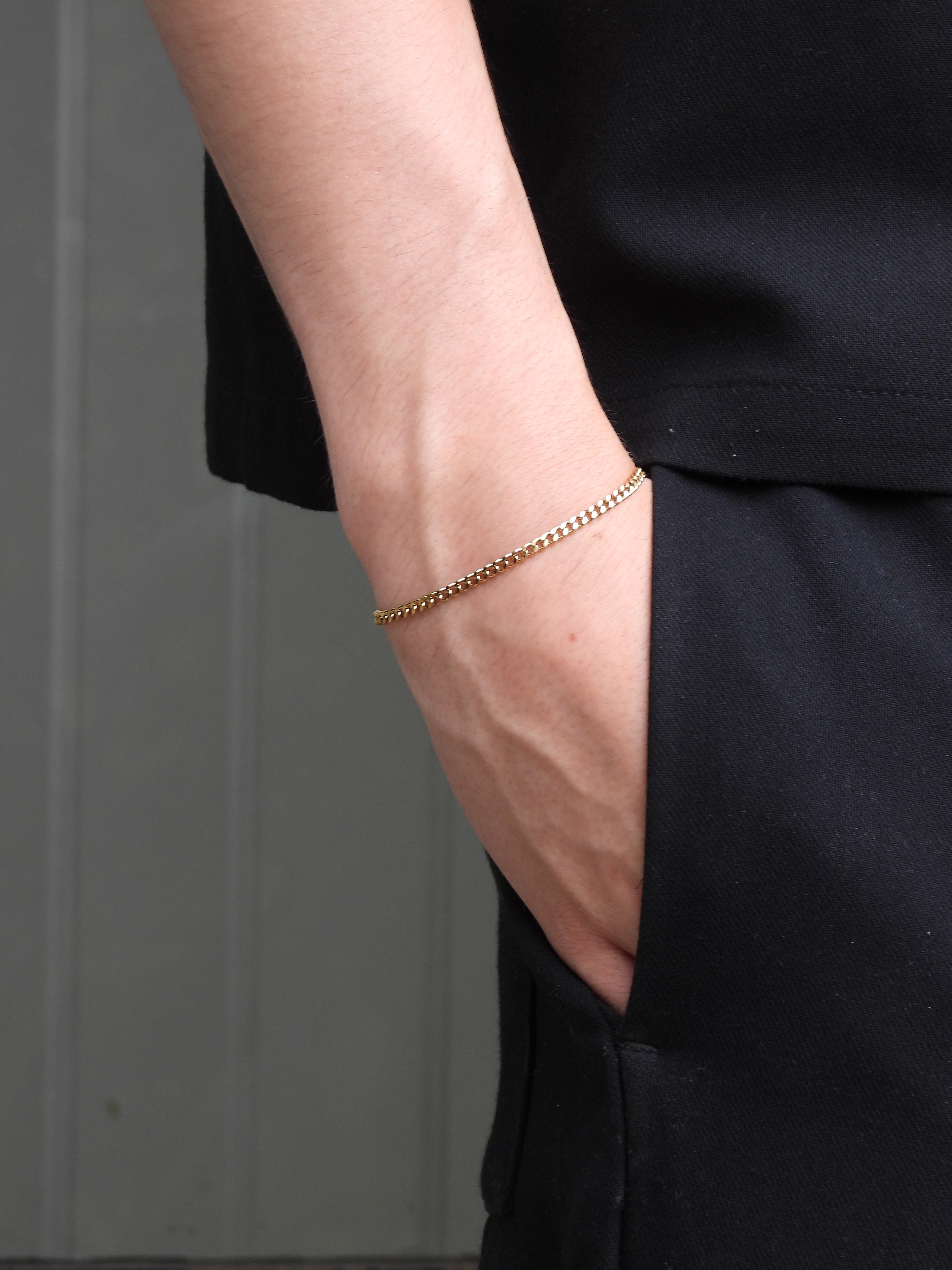 CUBAN CHAIN BRACELET (3MM) - GOLD