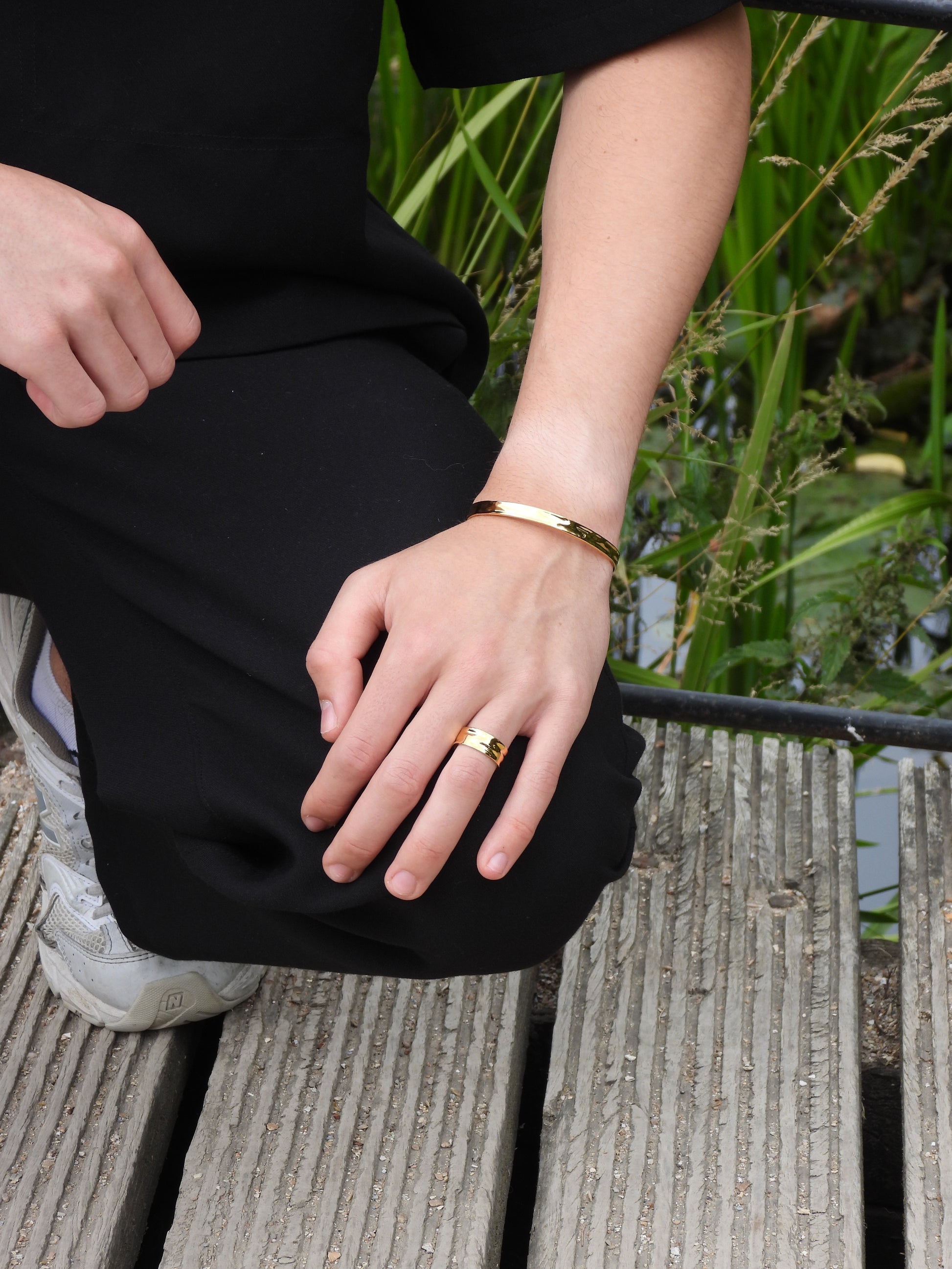 WAVE UNISIZE CUFF - GOLD