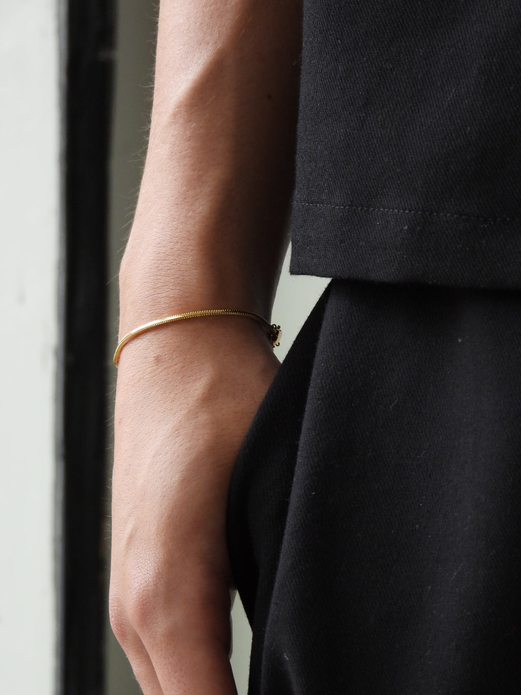OCTAGONAL CHAIN BRACELET - GOLD