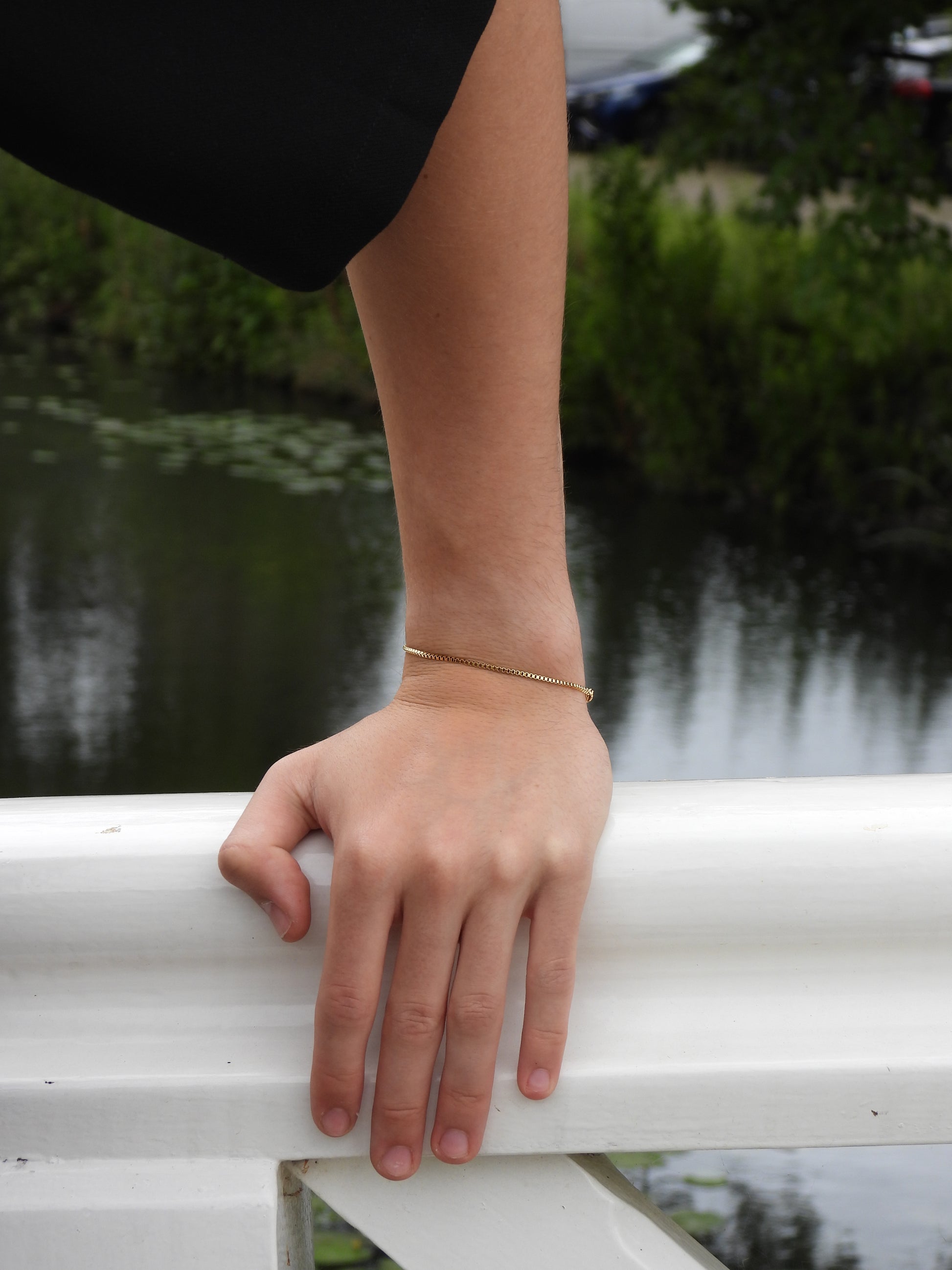 BOX CHAIN BRACELET - GOLD