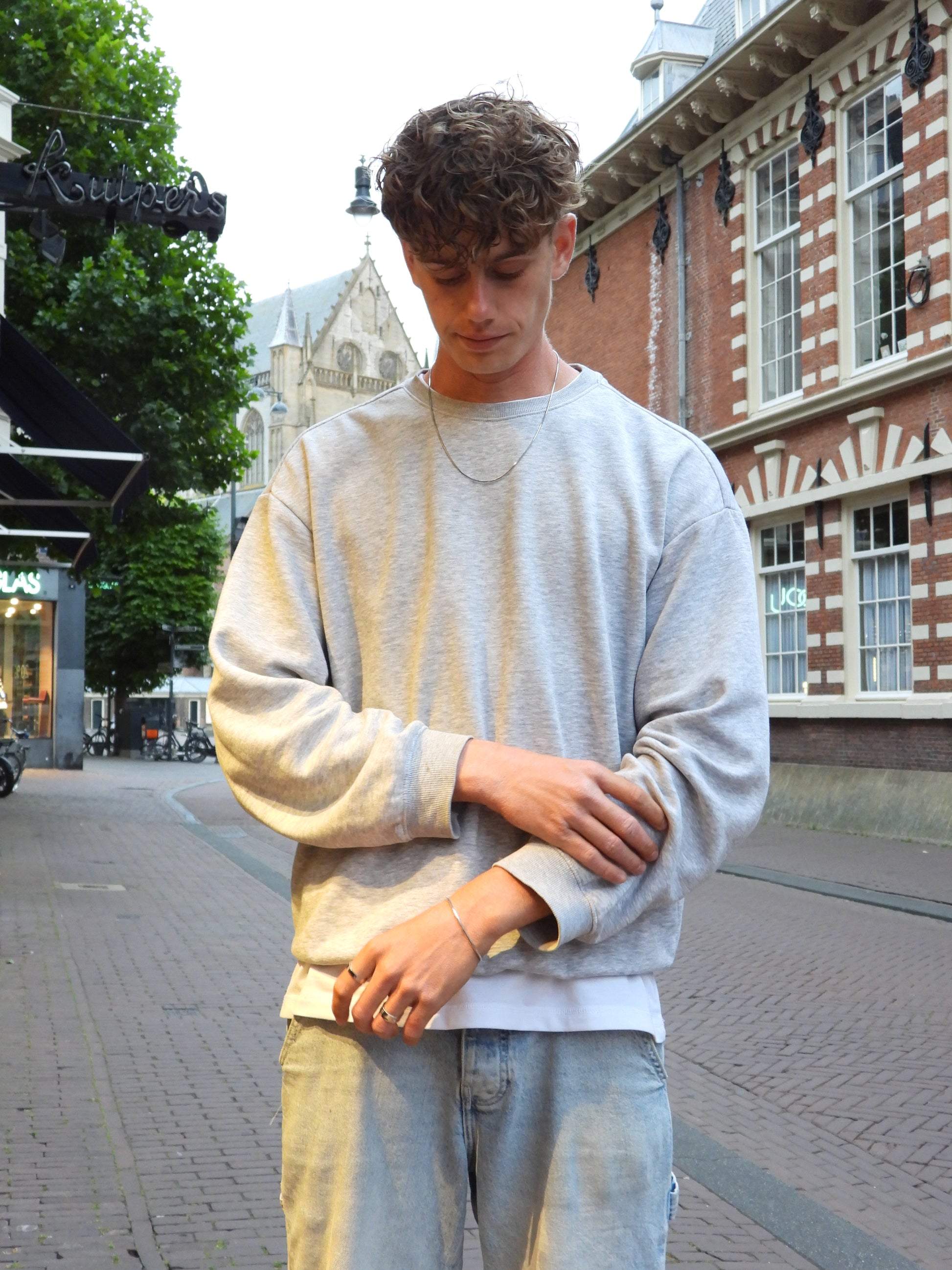 SQAURE CHAIN BRACELET - SILVER