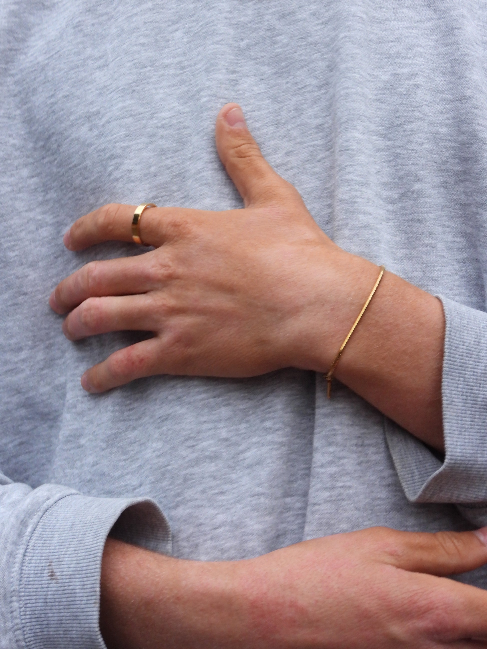 SQAURE CHAIN BRACELET - GOLD