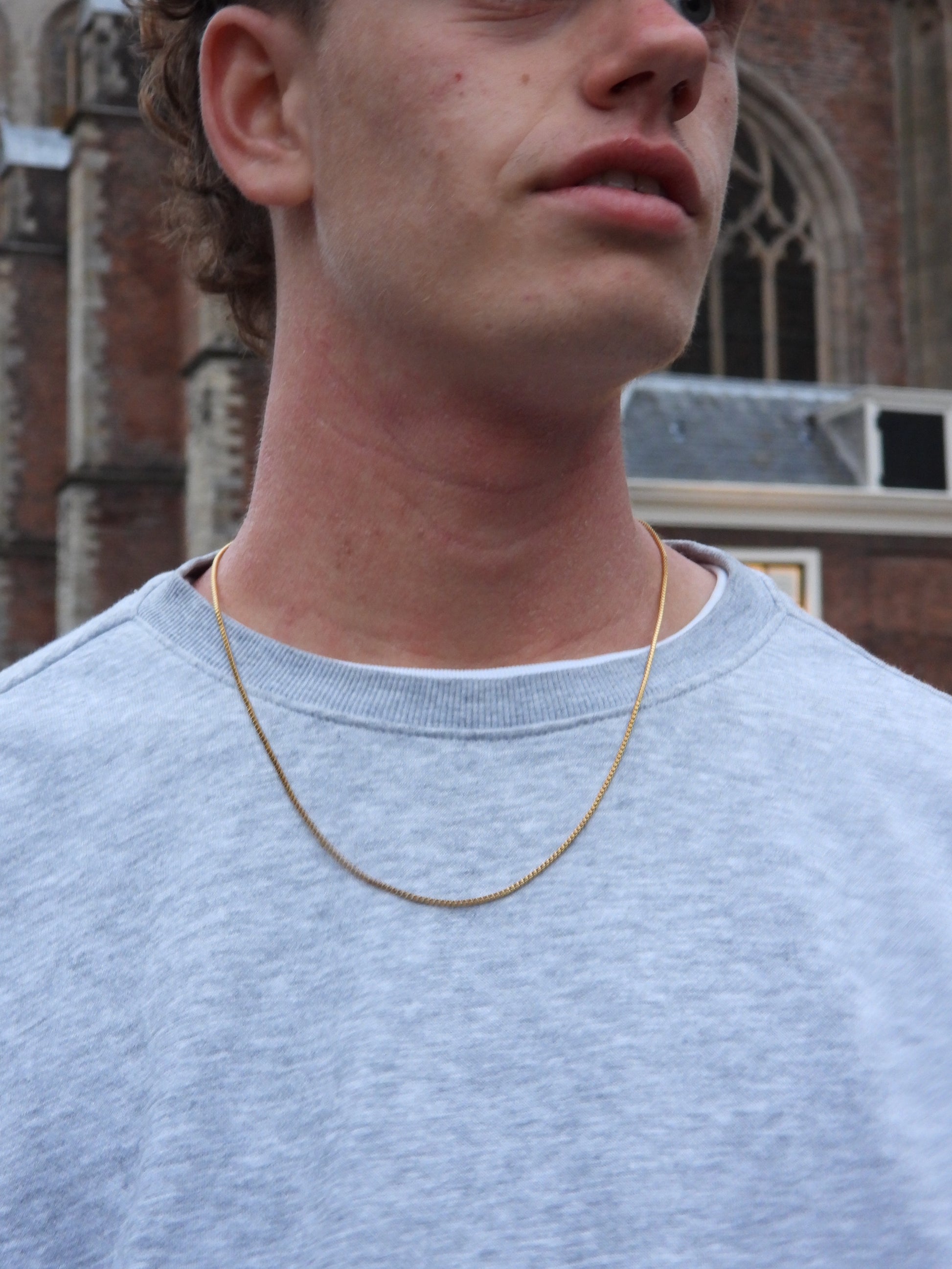 BOX CHAIN NECKLACE - GOLD