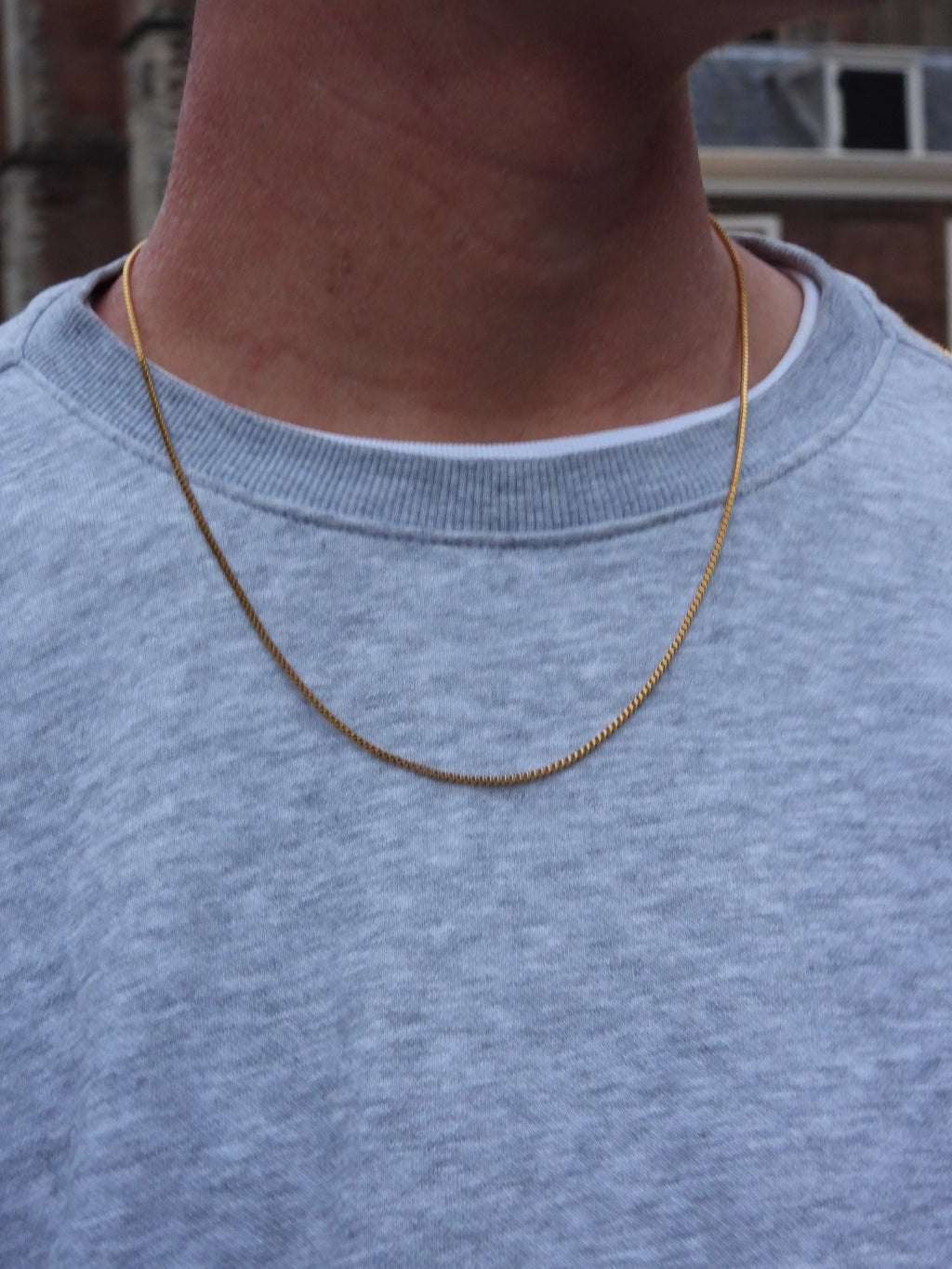 BOX CHAIN NECKLACE - GOLD