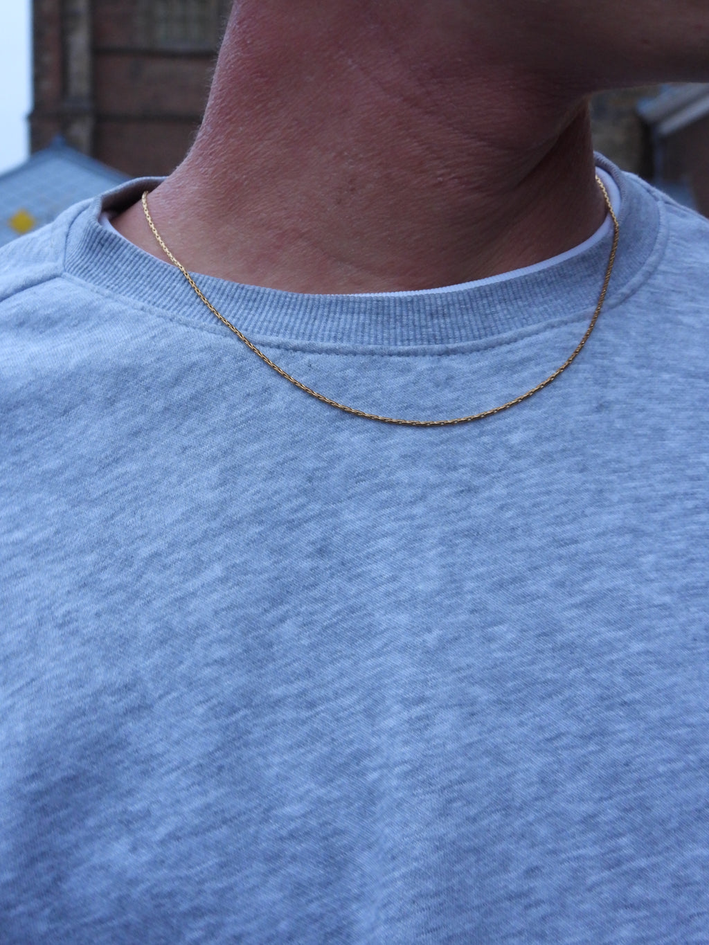 WIRE CHAIN NECKLACE - GOLD