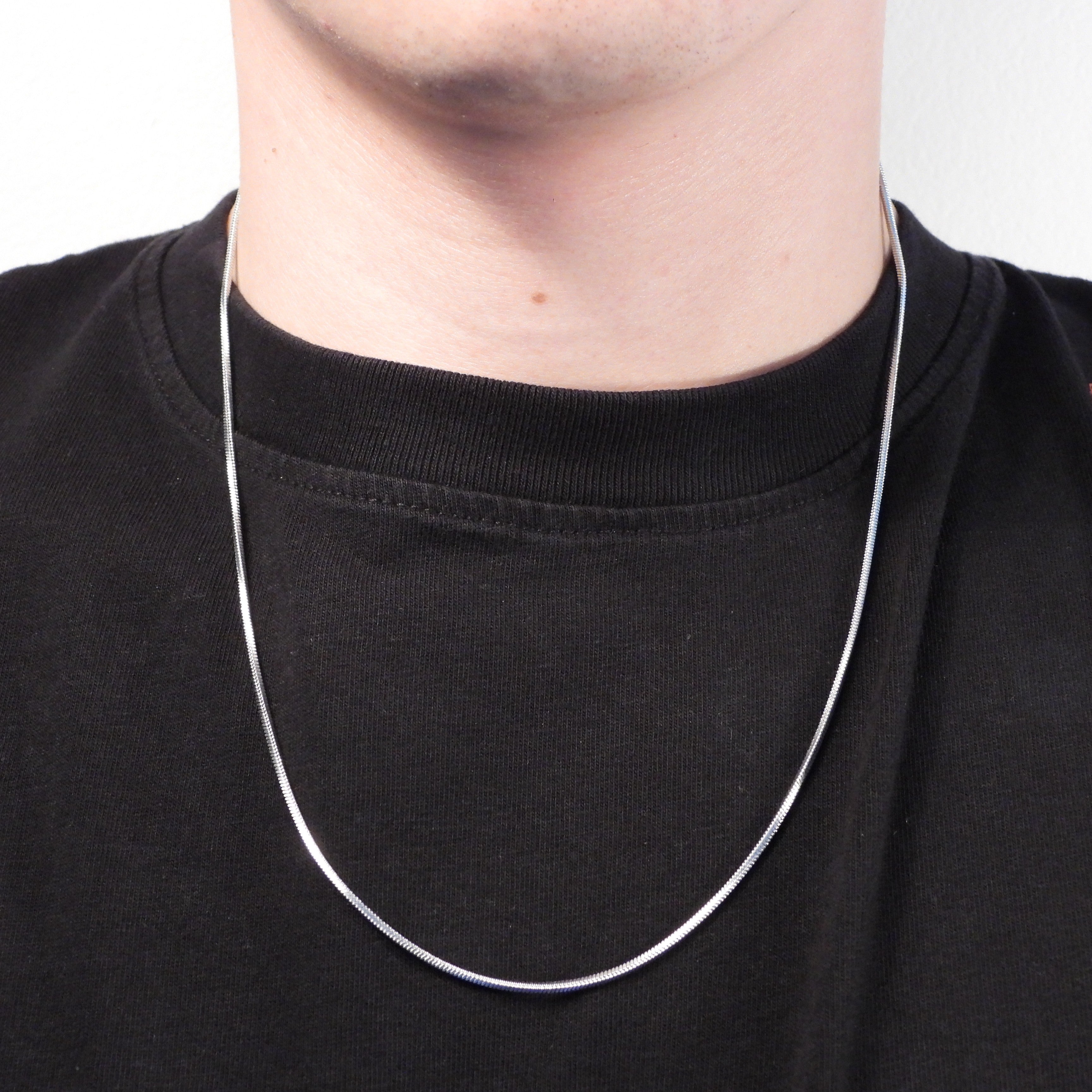 SQAURE CHAIN NECKLACE - SILVER