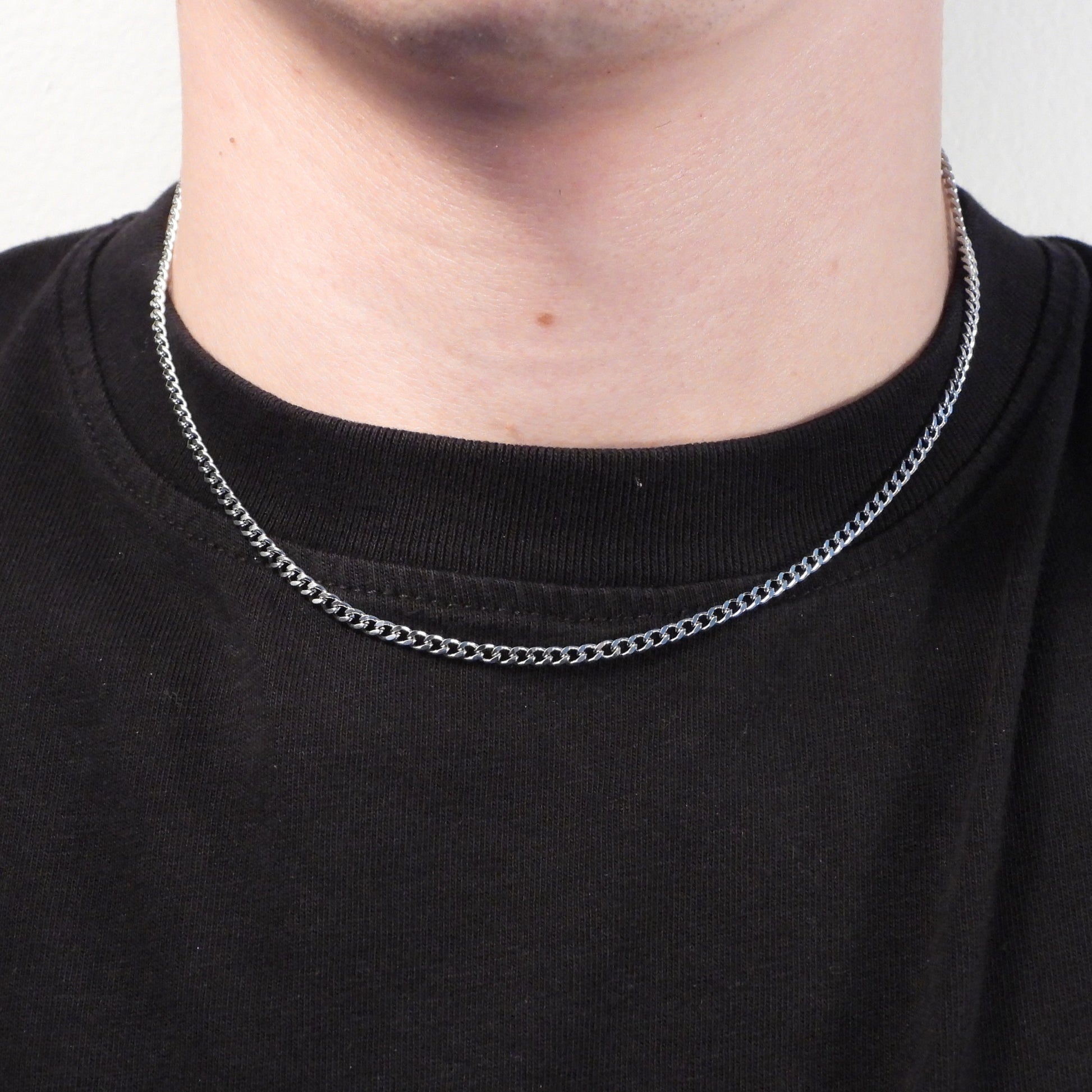 CUBAN NECKLACE (3MM) - SILVER