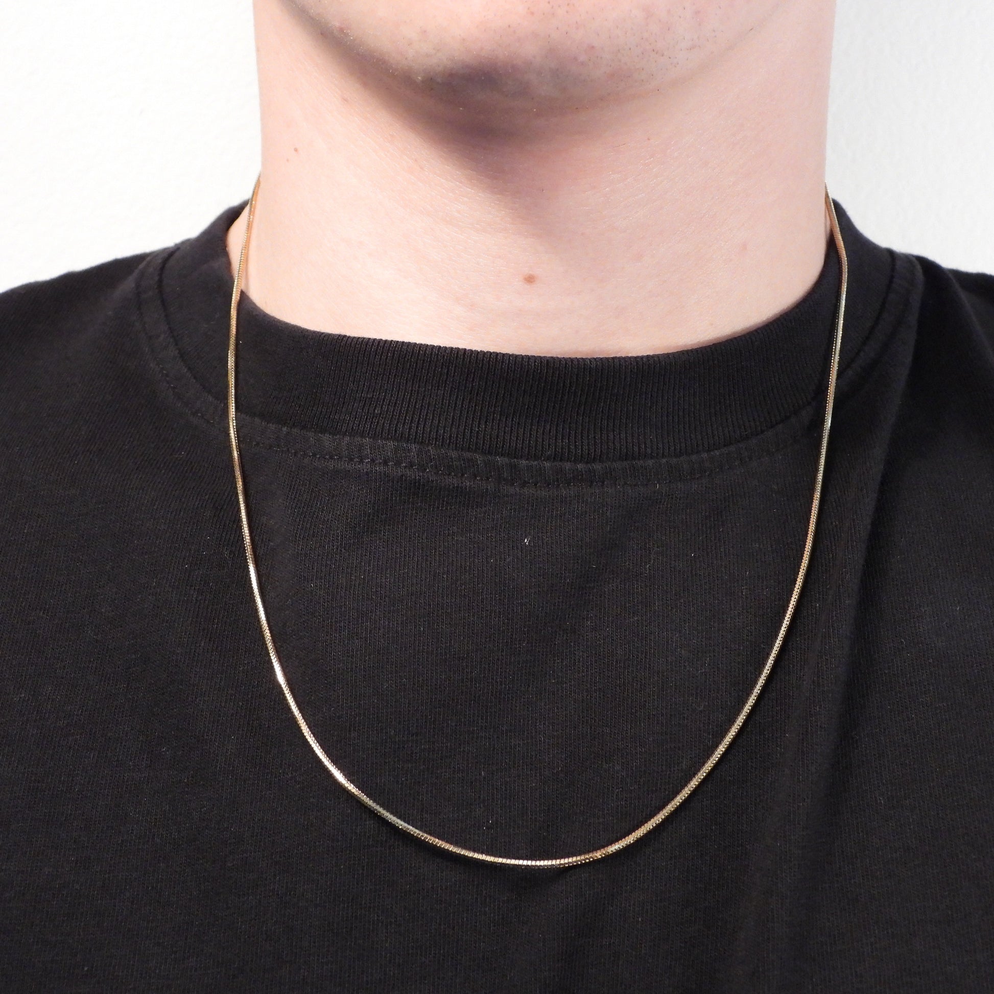OCTAGONAL CHAIN NECKLACE - GOLD