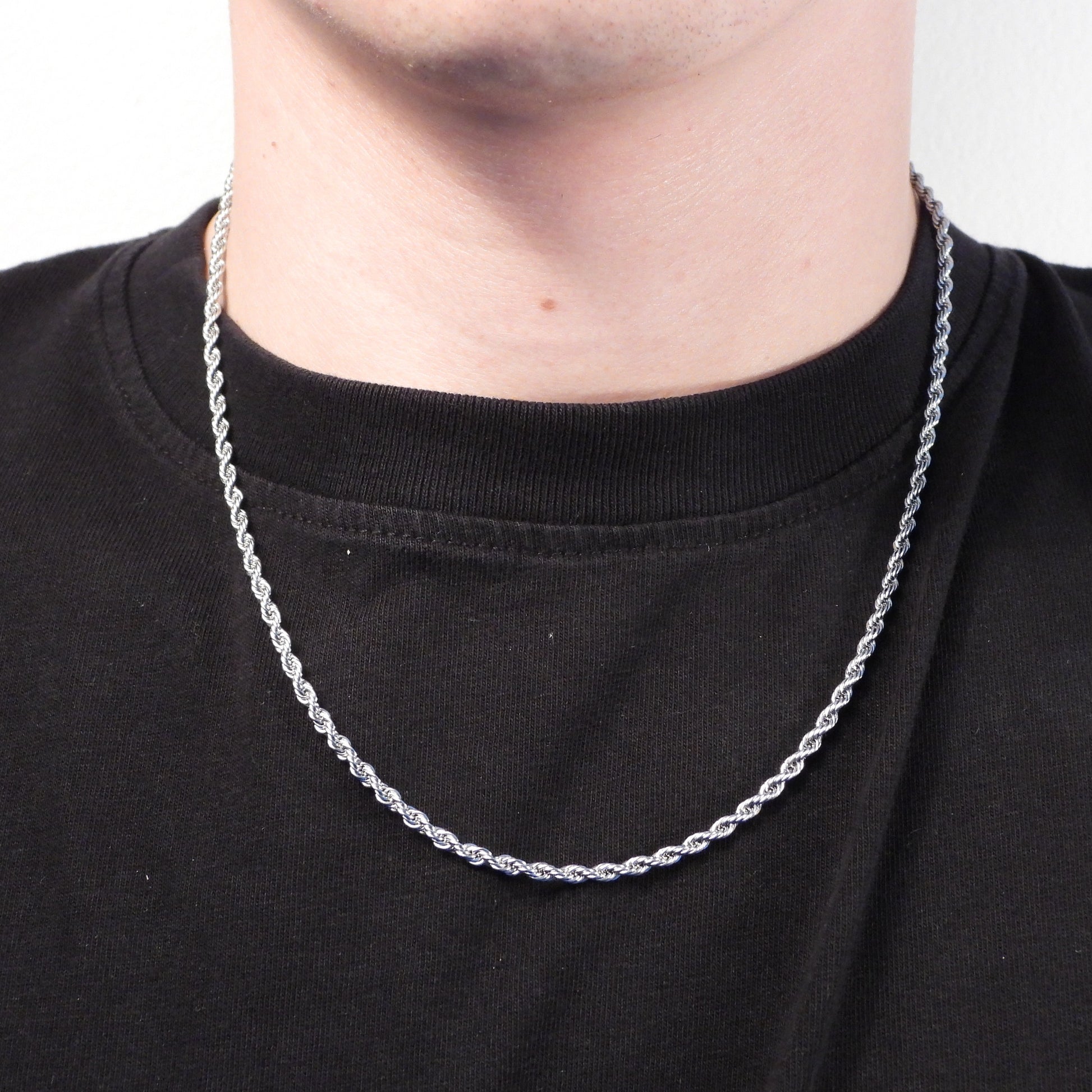 ROPE NECKLACE - SILVER