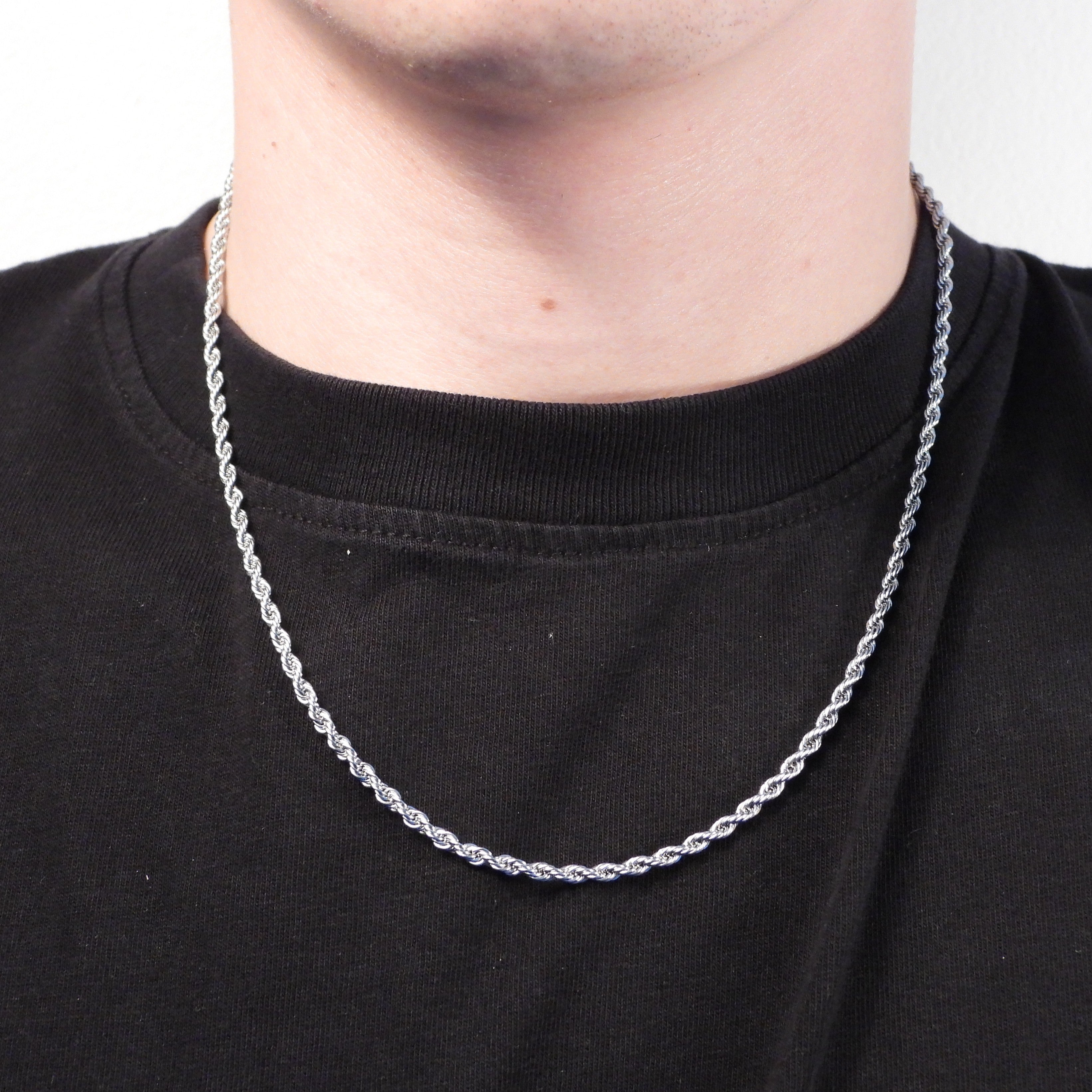ROPE NECKLACE - SILVER