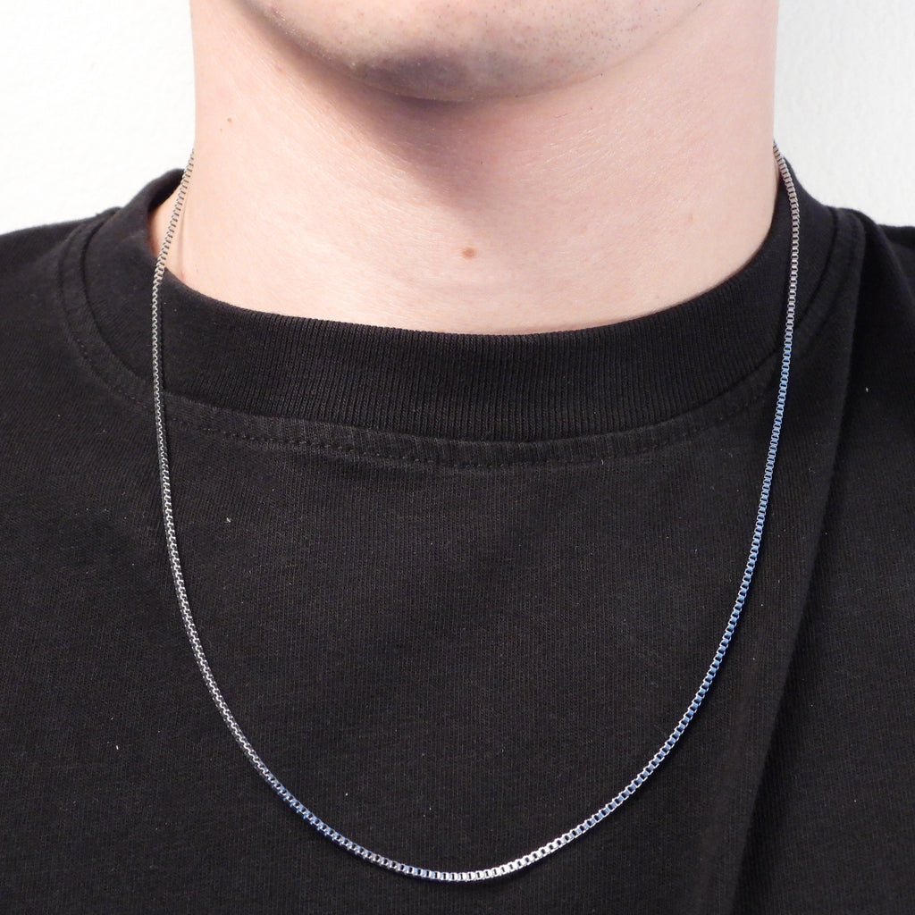 BOX CHAIN NECKLACE - SILVER