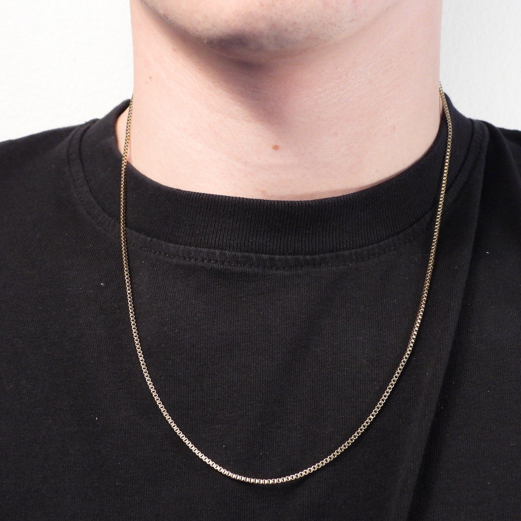 BOX CHAIN NECKLACE - GOLD