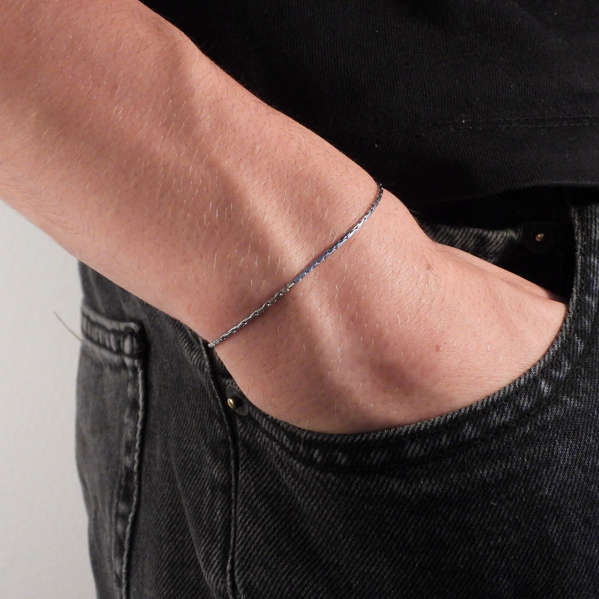WIRE CHAIN BRACELET - SILVER