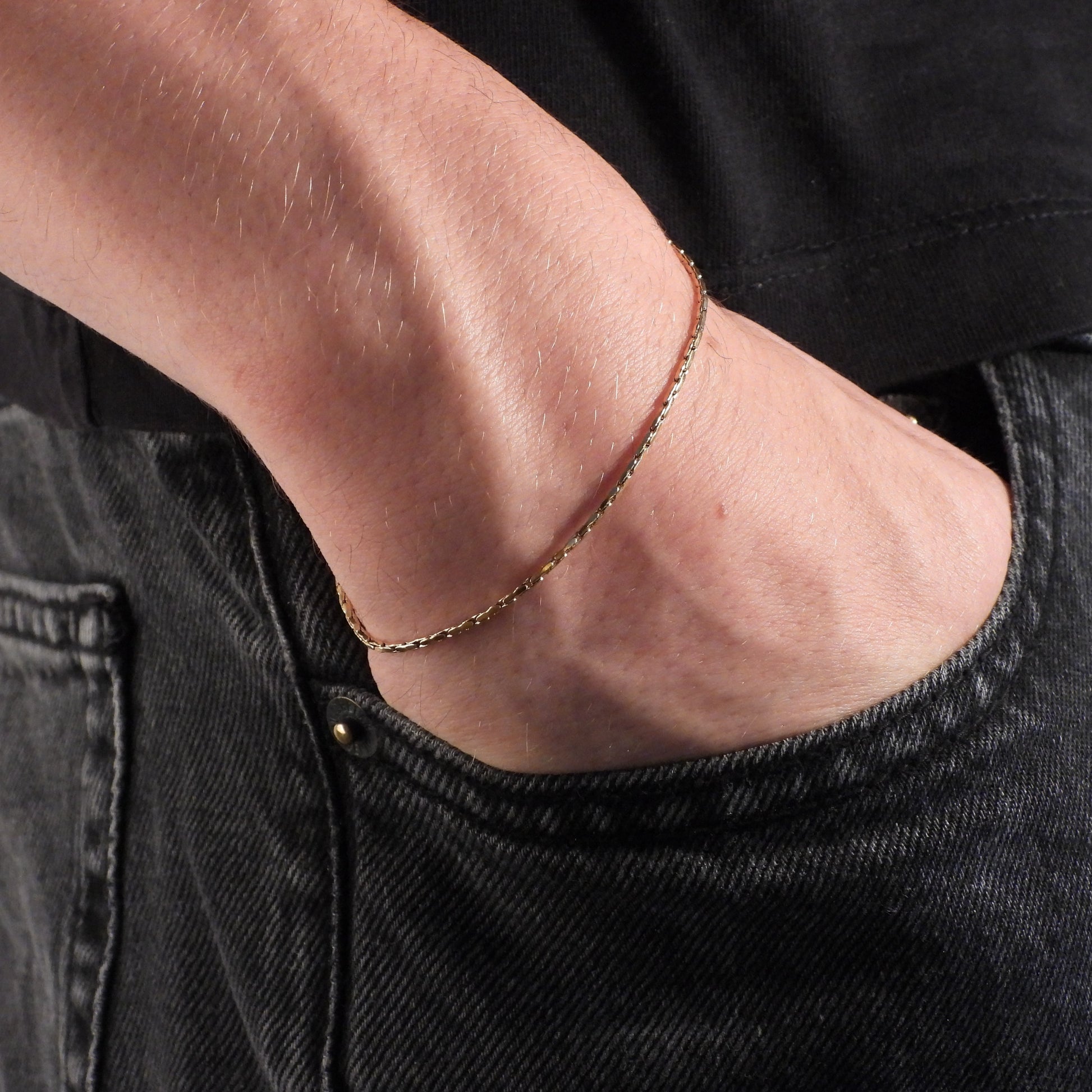 WIRE CHAIN BRACELET - GOLD