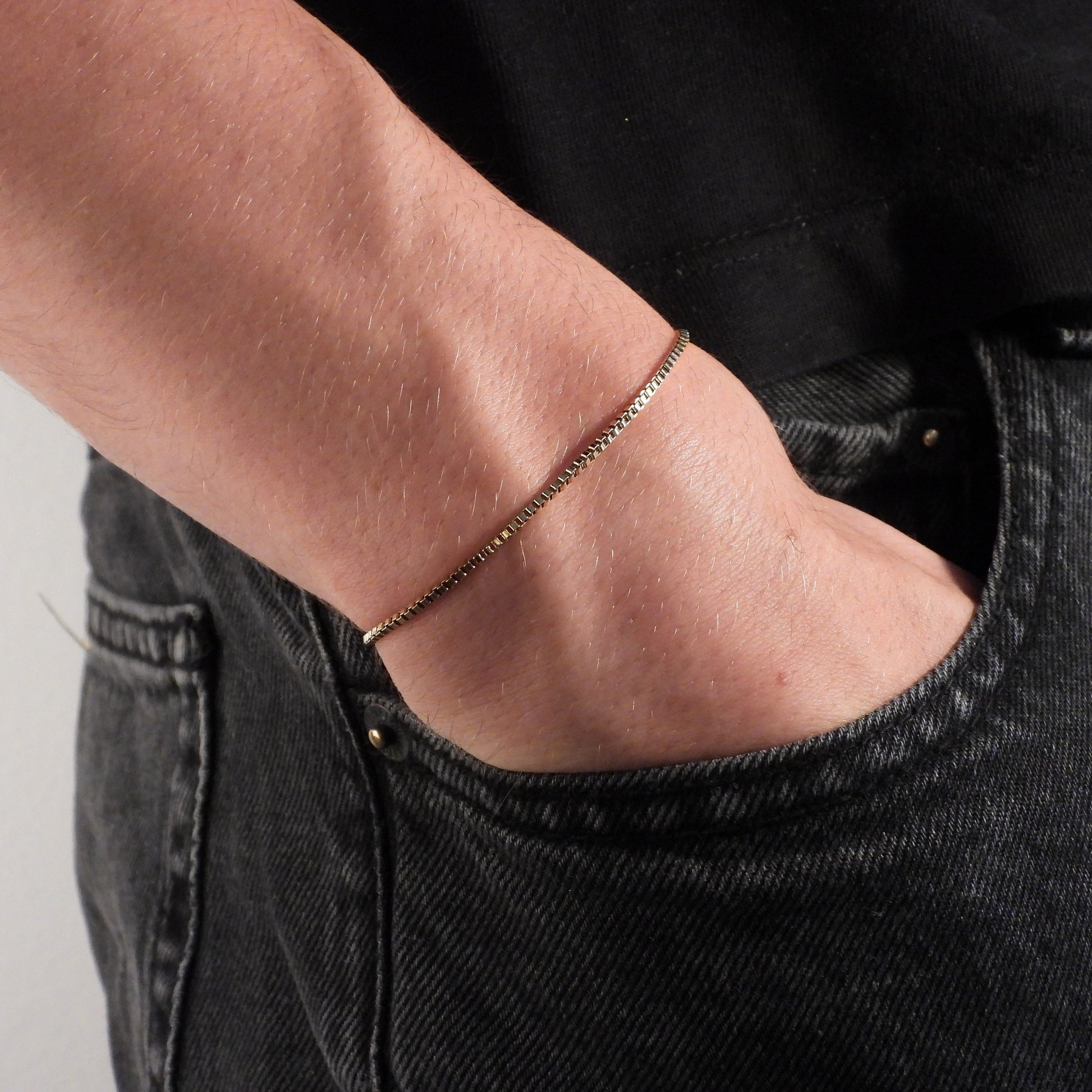 BOX CHAIN BRACELET - GOLD
