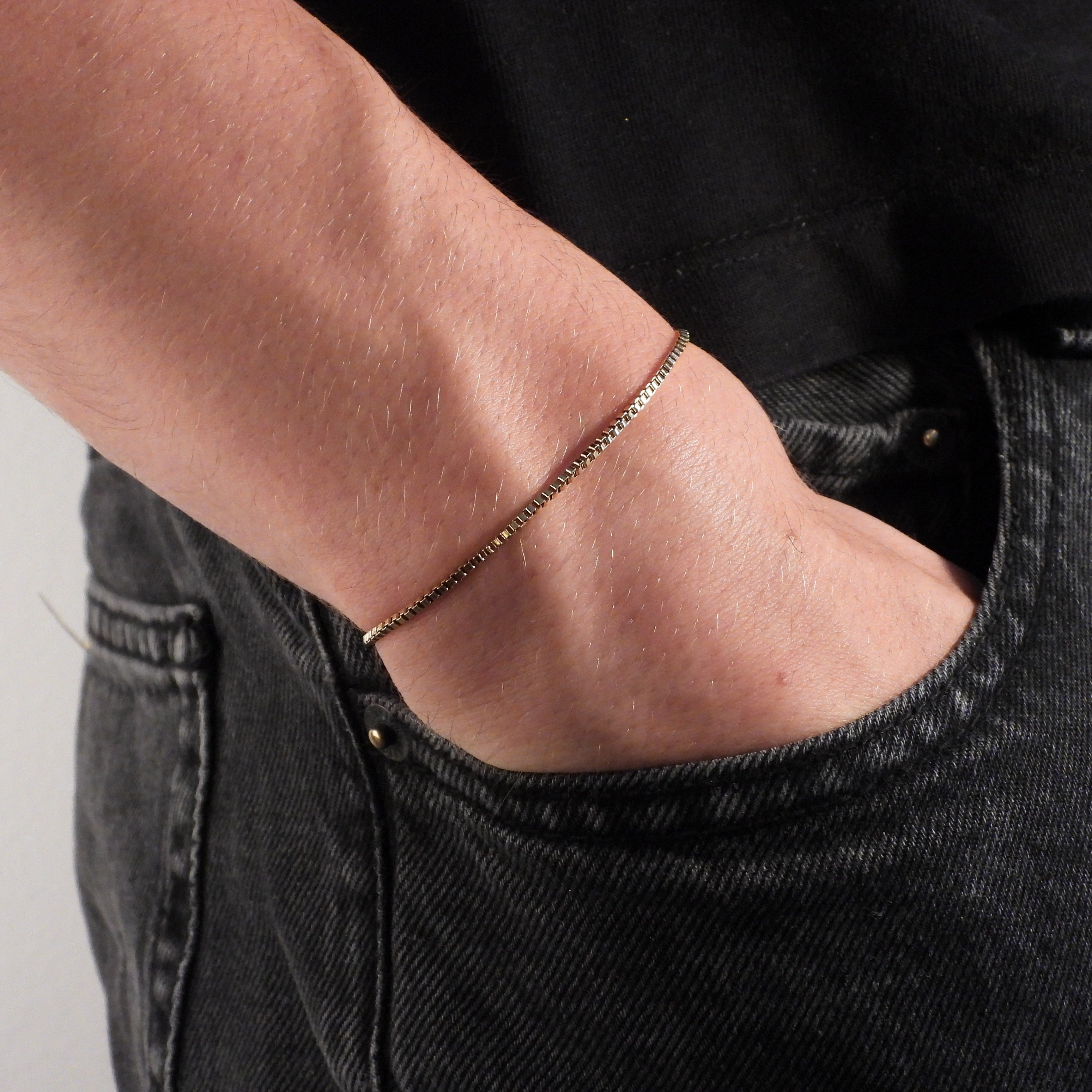 BOX CHAIN BRACELET - GOLD