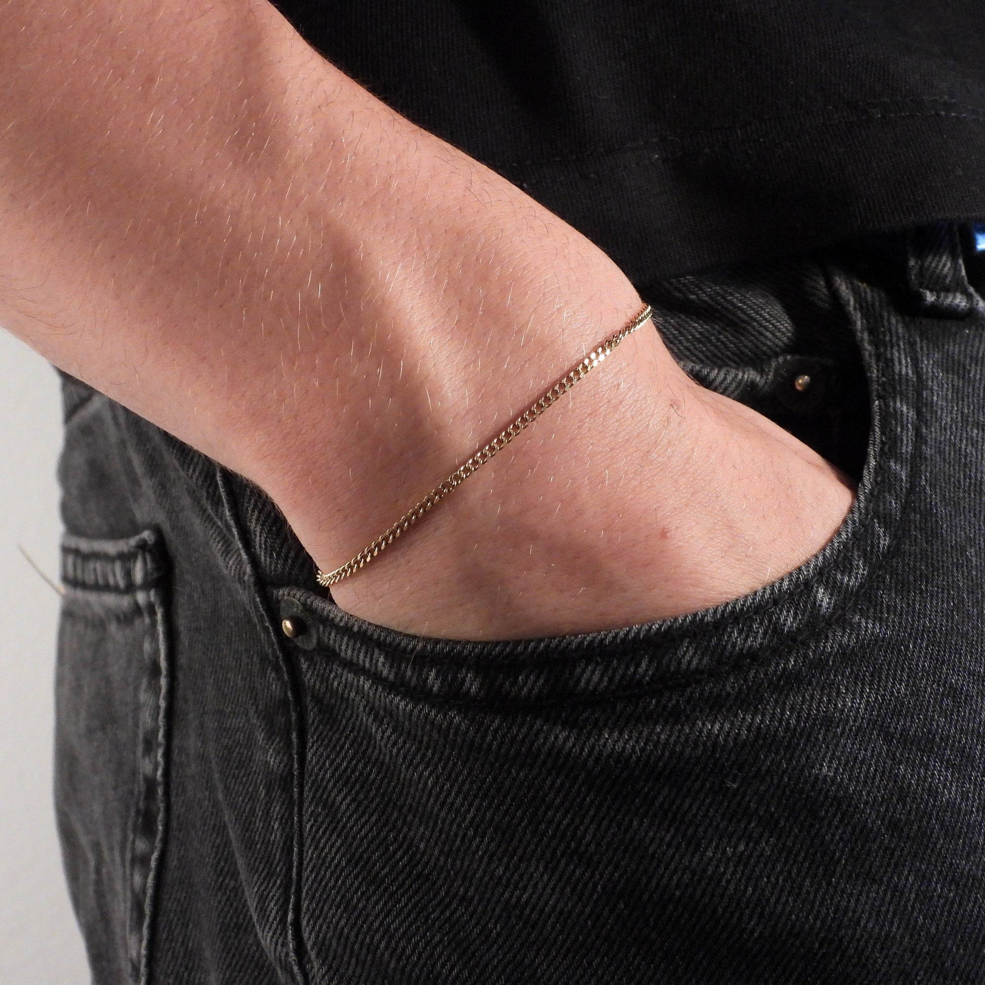 CUBAN CHAIN BRACELET (1.5MM) - GOLD
