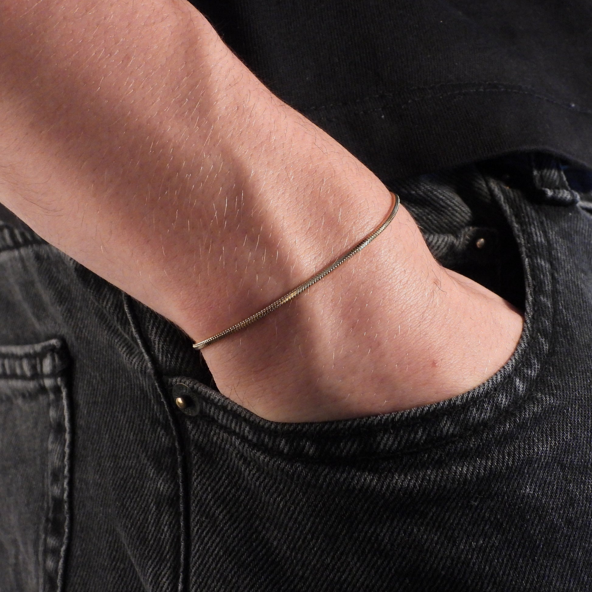 SQAURE CHAIN BRACELET - GOLD