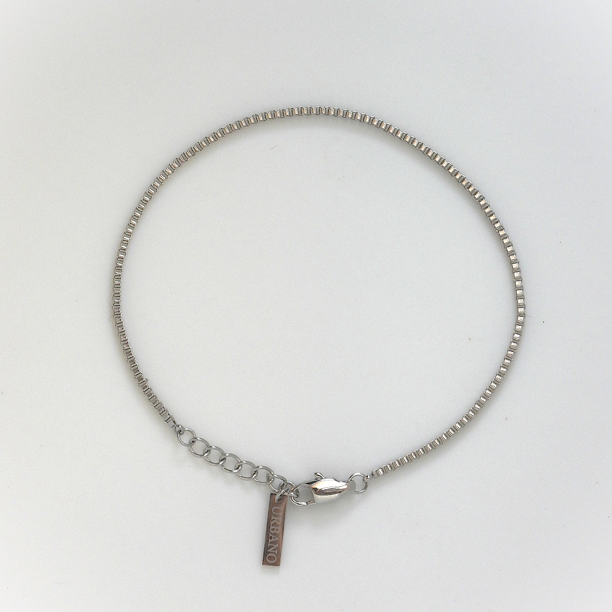 BOX CHAIN BRACELET - SILVER