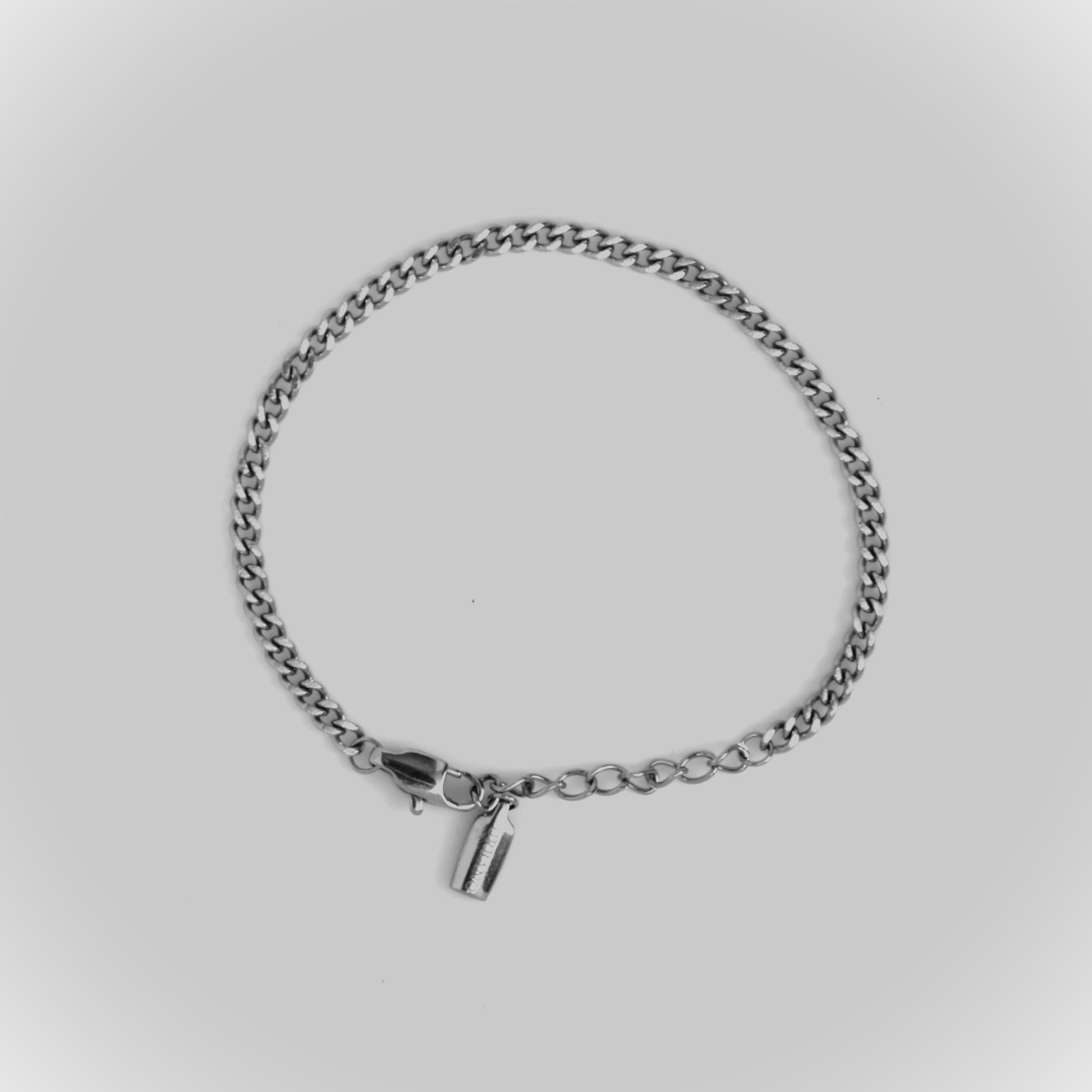 CUBAN CHAIN BRACELET (3MM) - SILVER