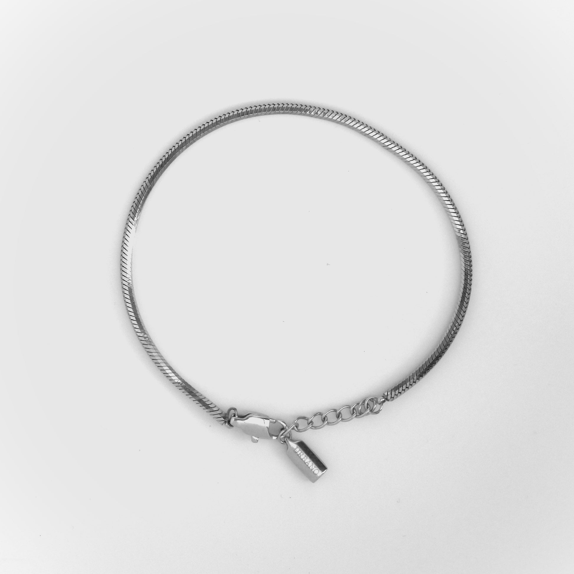 OCTAGONAL CHAIN BRACELET - SILVER