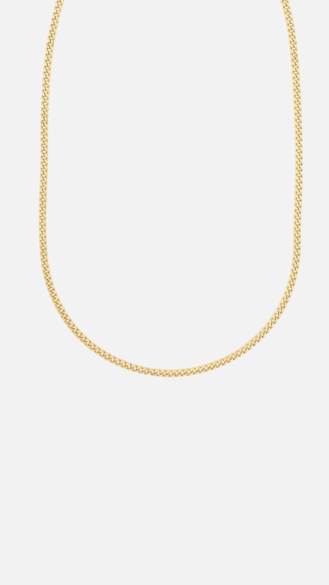CUBAN CHAIN NECKLACE (1.5MM) - GOLD