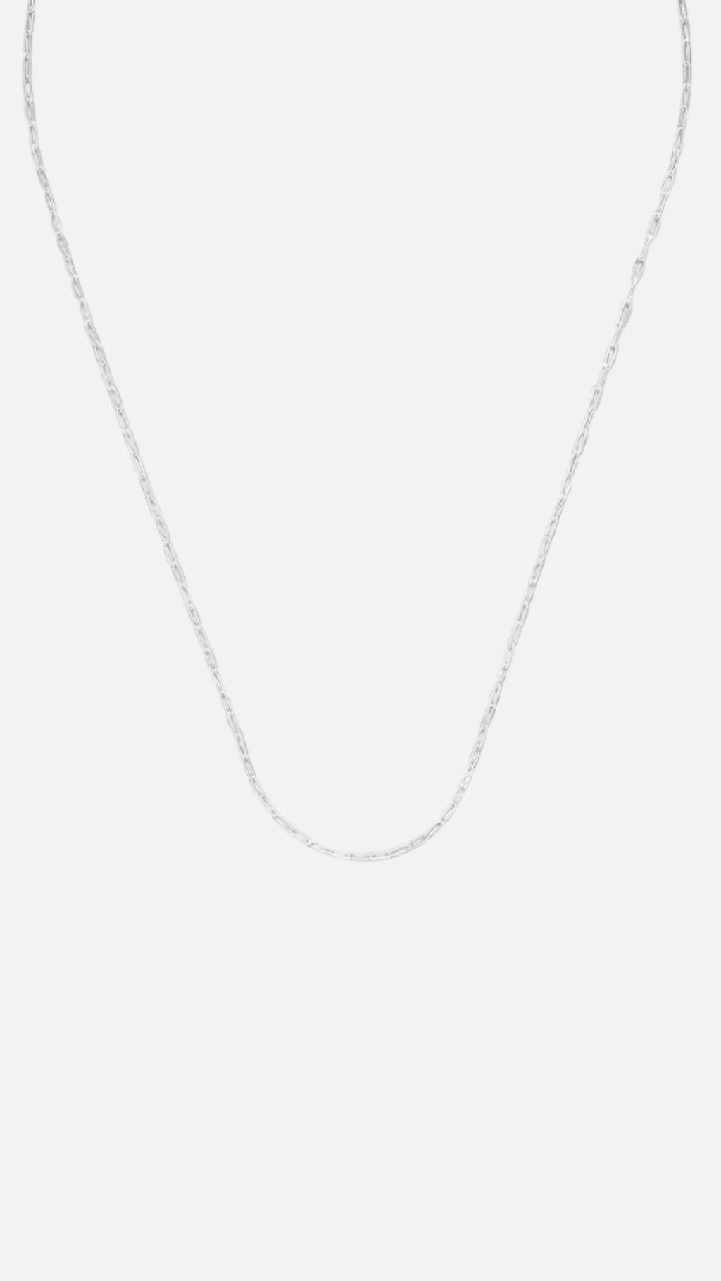 PAPERCLIP NECKLACE - SILVER