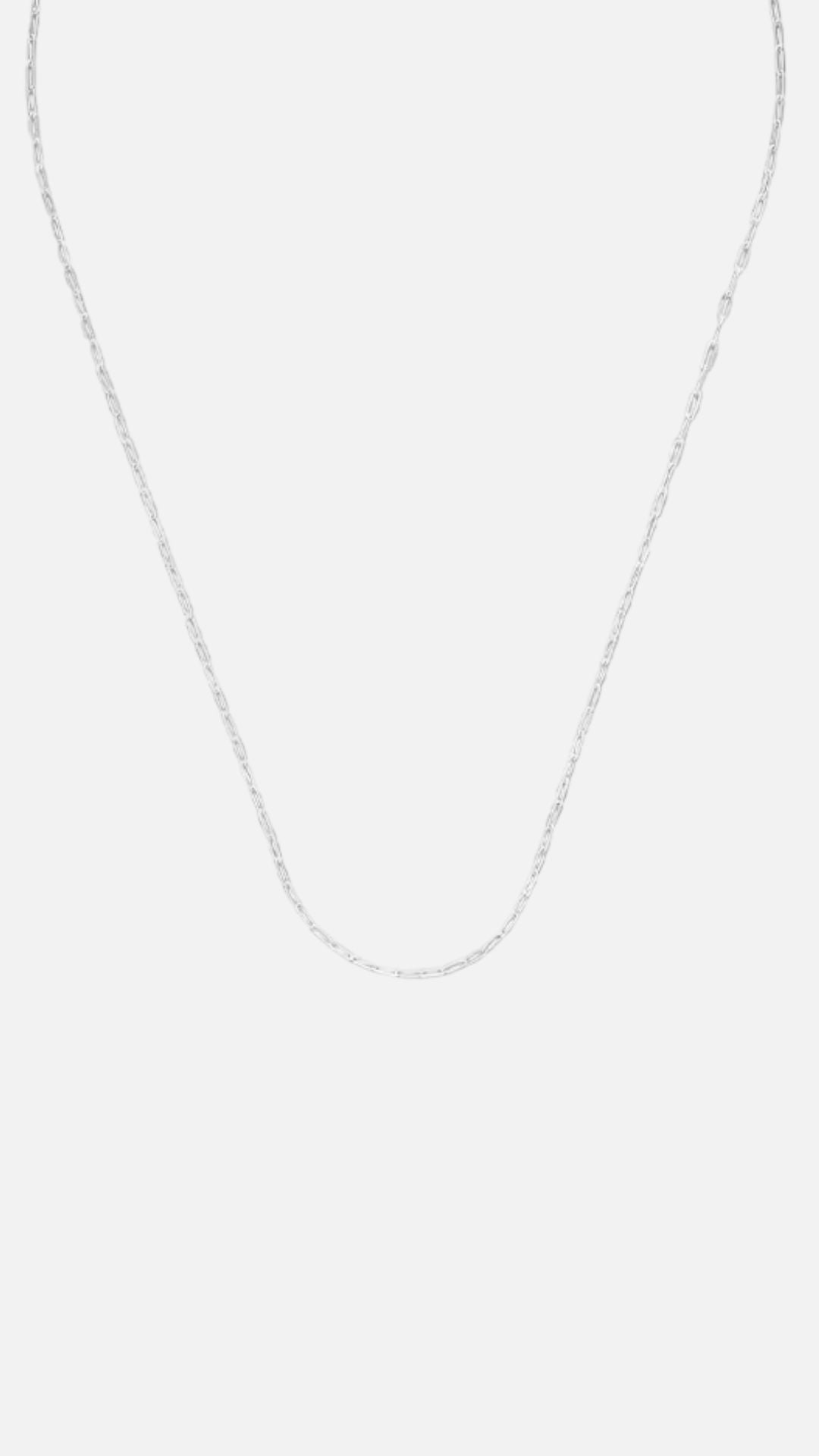 PAPERCLIP NECKLACE - SILVER