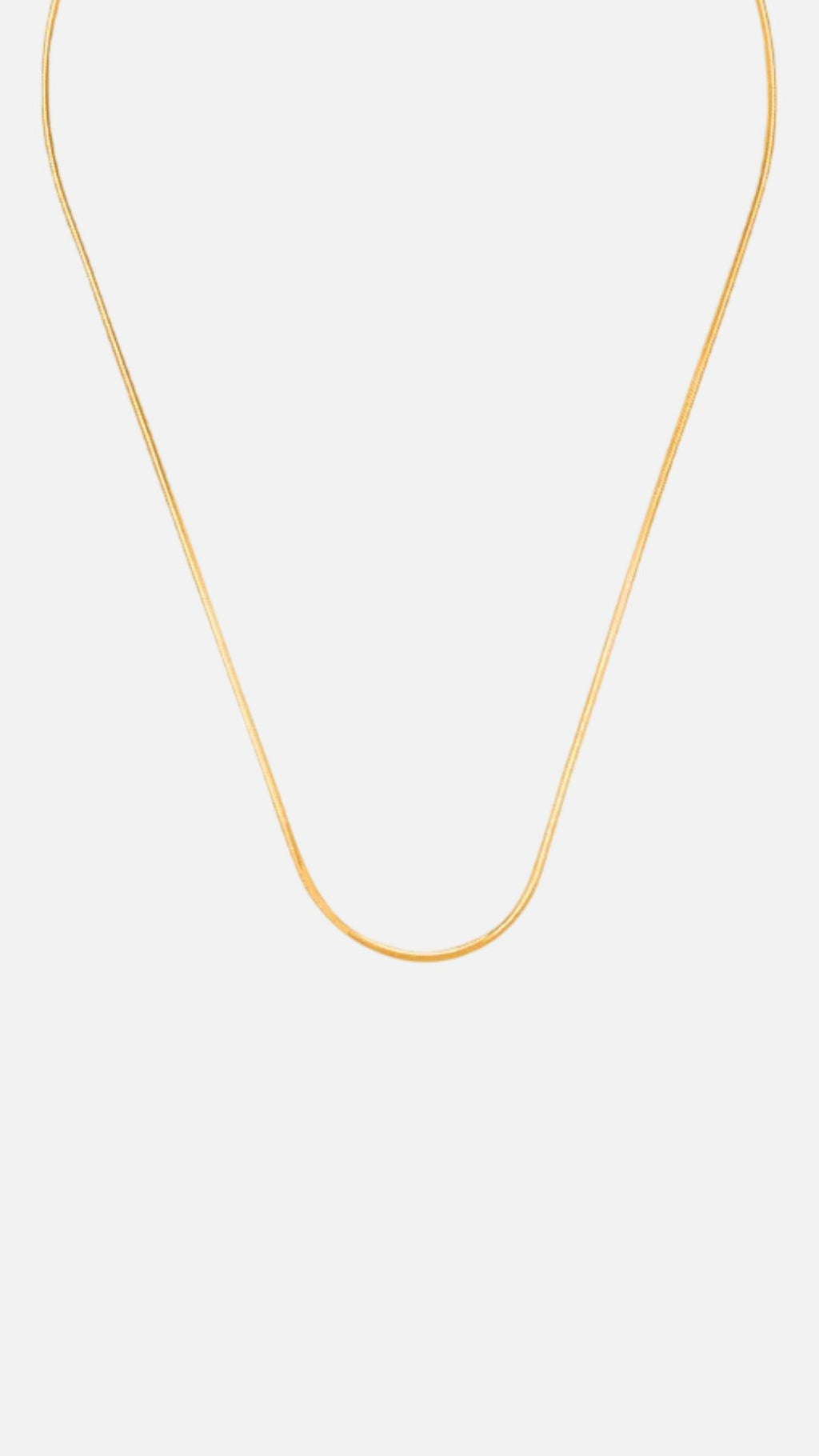 OCTAGONAL CHAIN NECKLACE - GOLD