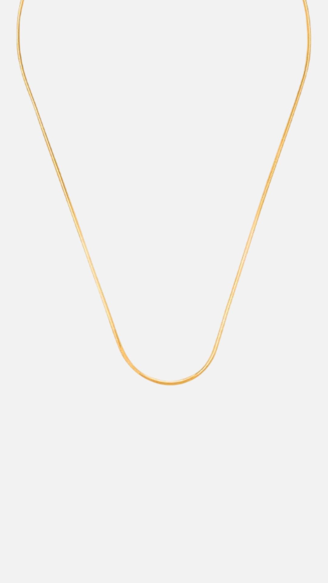 OCTAGONAL CHAIN NECKLACE - GOLD