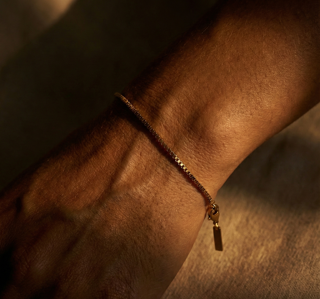 BOX CHAIN BRACELET - GOLD