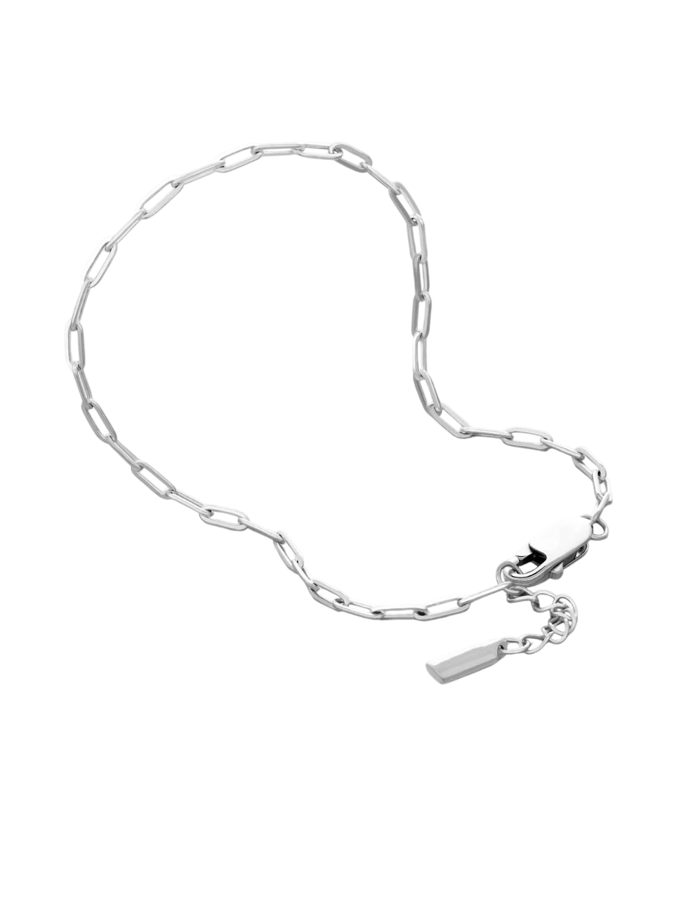 PAPERCLIP CHAIN BRACELET - SILVER
