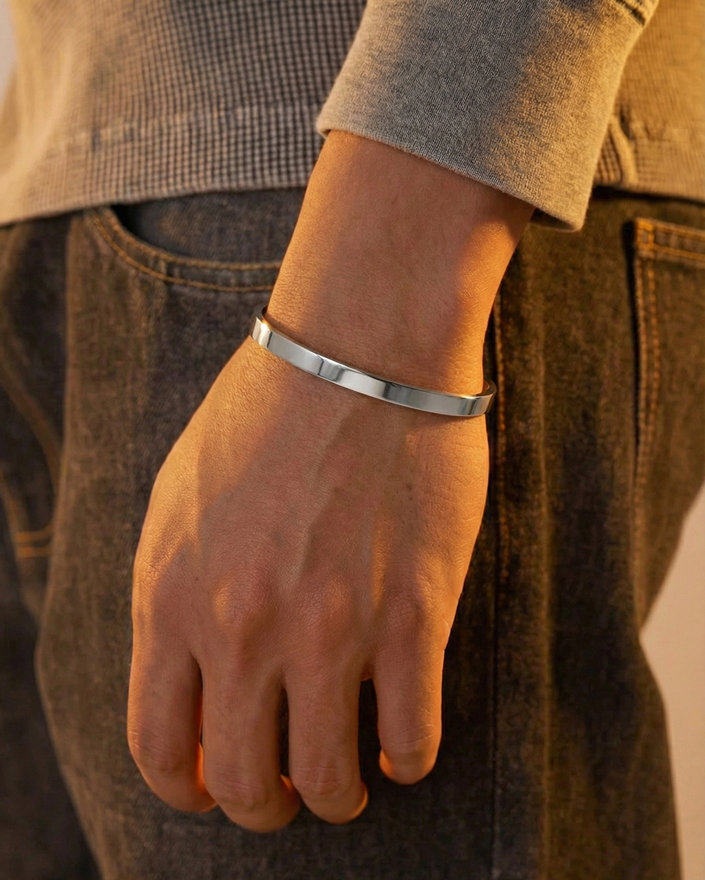 MINIMAL UNISIZE CUFF - SILVER